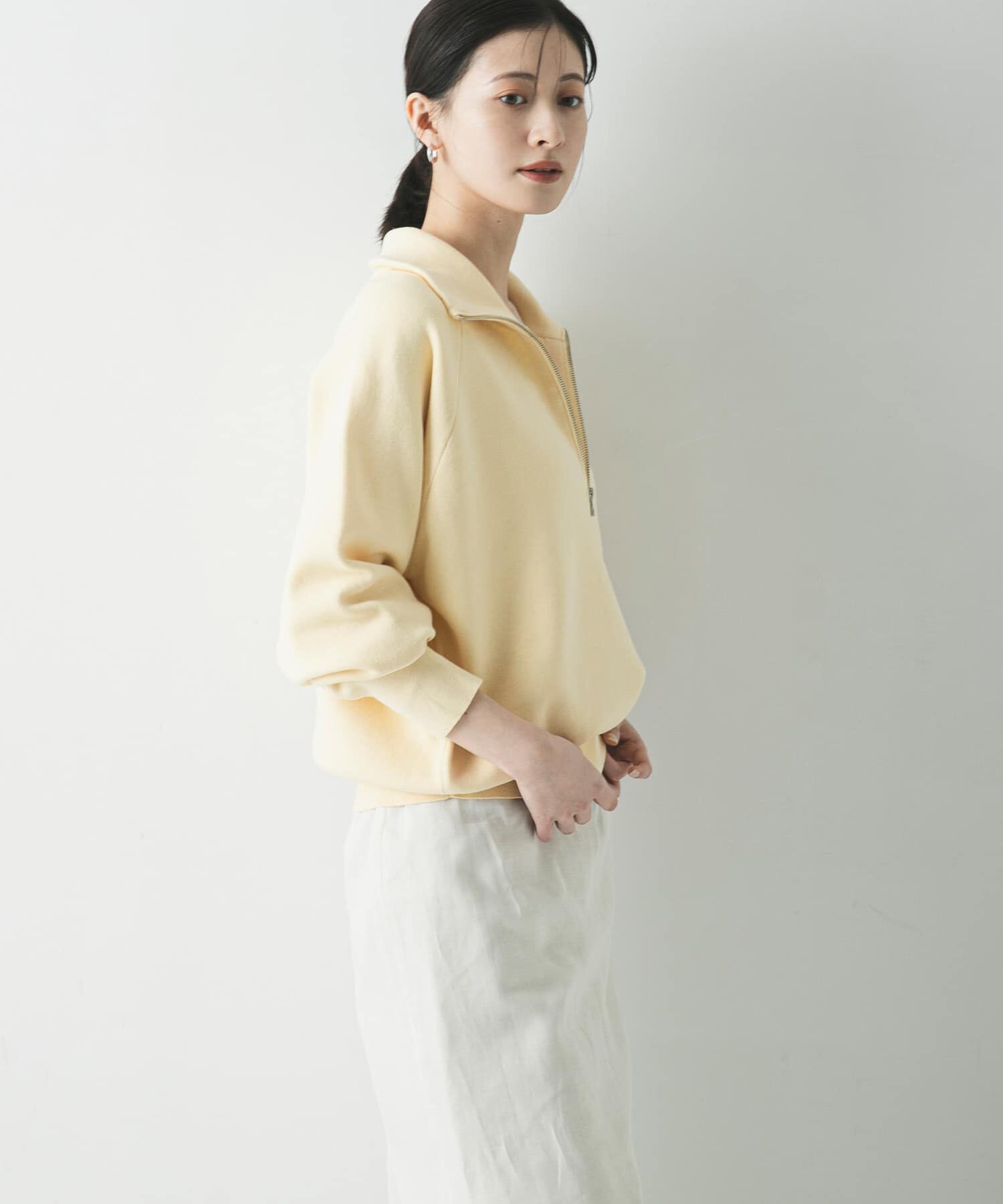 URBAN RESEARCH「ハーフジップスウェットニット」|スウェット・ジャージ|