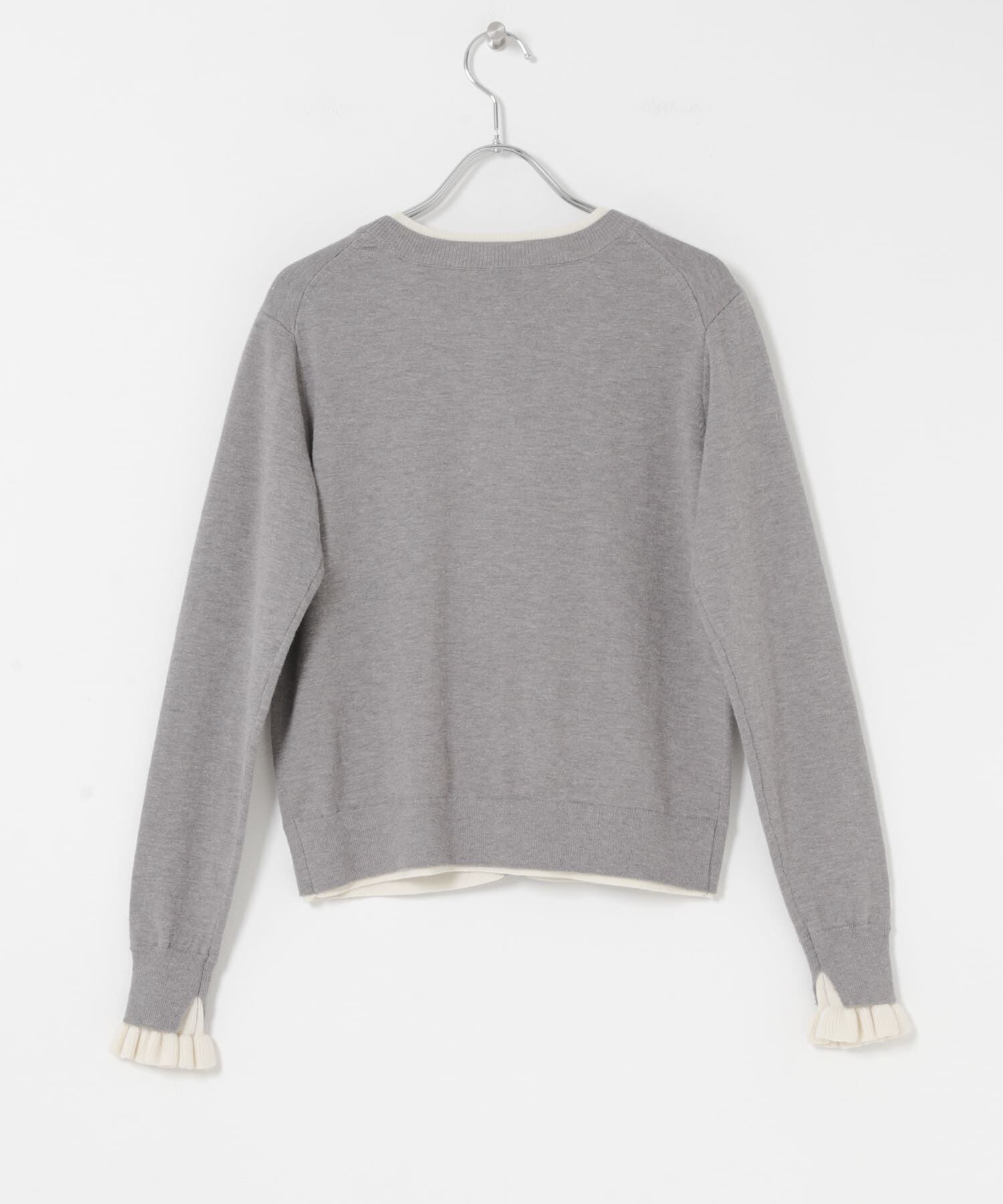 Sonny Label 「配色フリルニットカーディガン」|カーディガン|