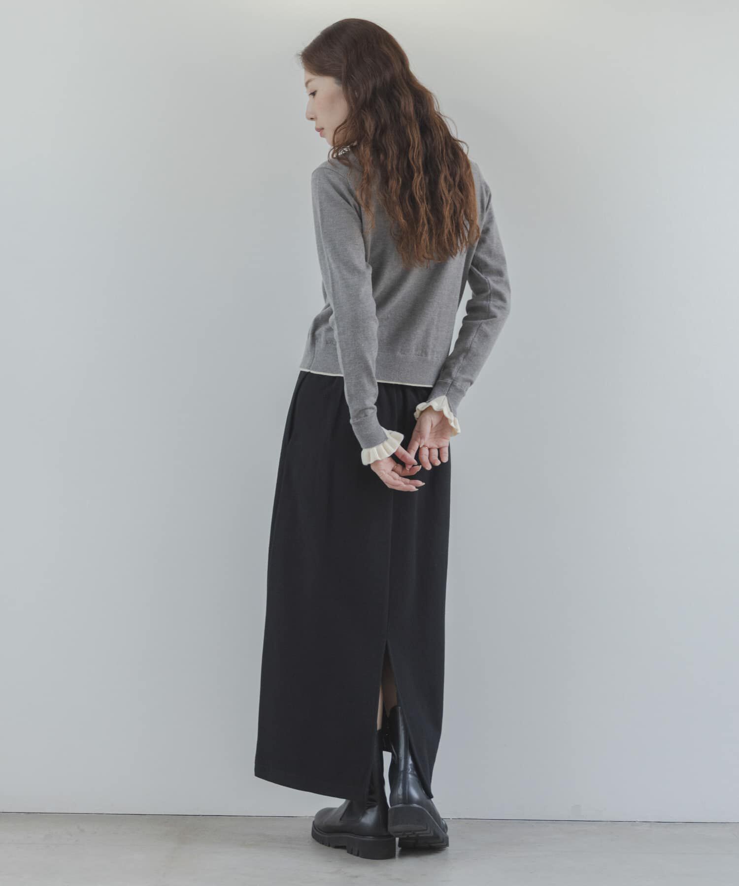 Sonny Label 「配色フリルニットカーディガン」|カーディガン|