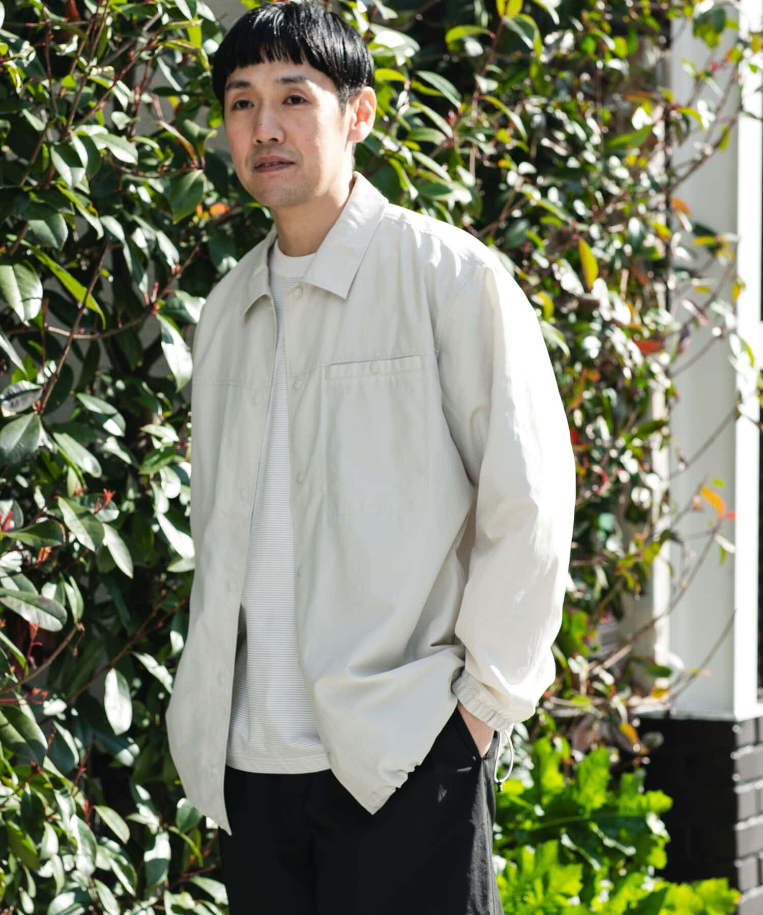 URBAN RESEARCH DOORS「『別注』Marmot&times;DOORS　COACH SHIRTS JACKET」|ノーカラーコート|