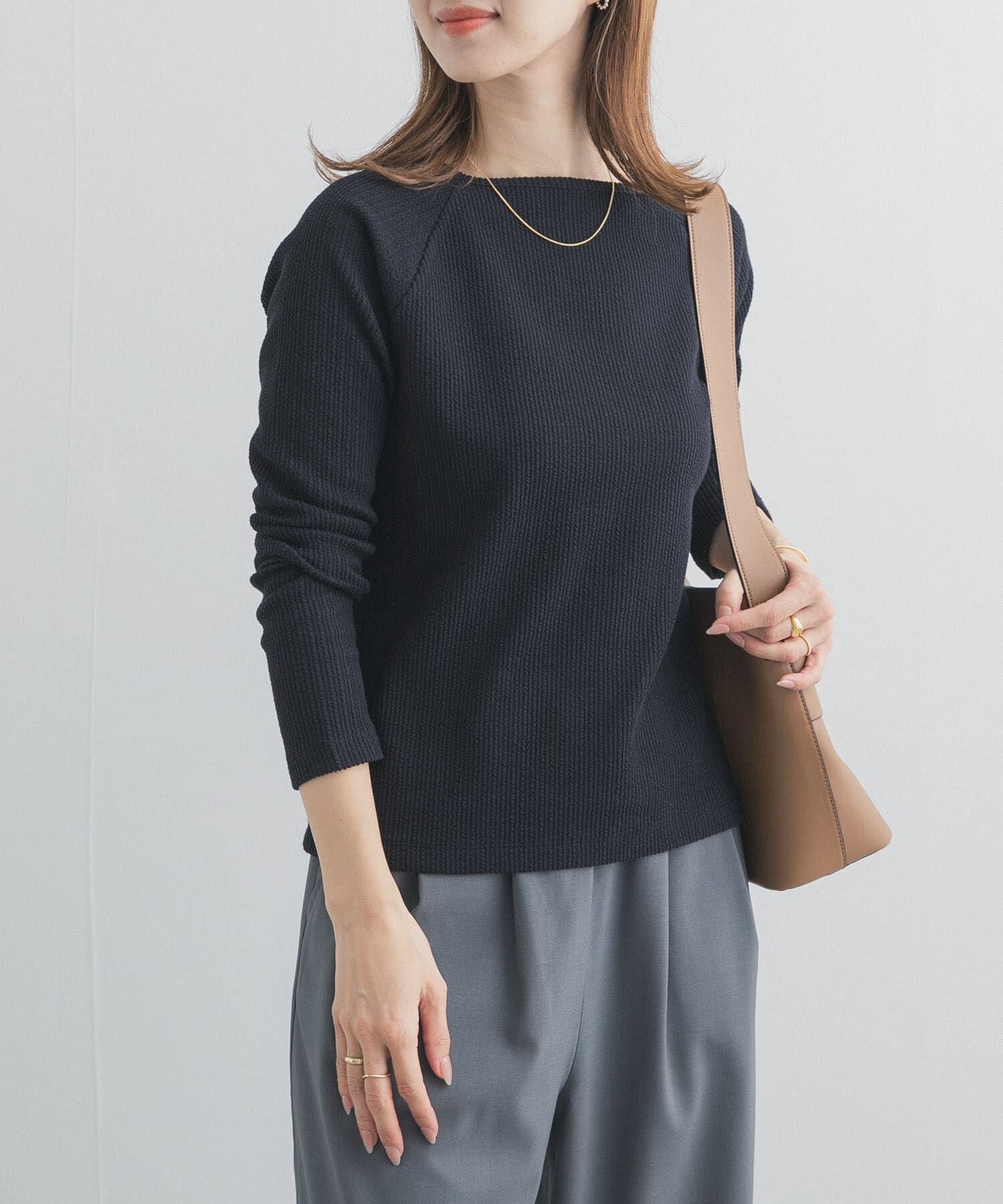 URBAN RESEARCH DOORS「スクエアネックプルオーバー」|Tシャツ・カットソー|