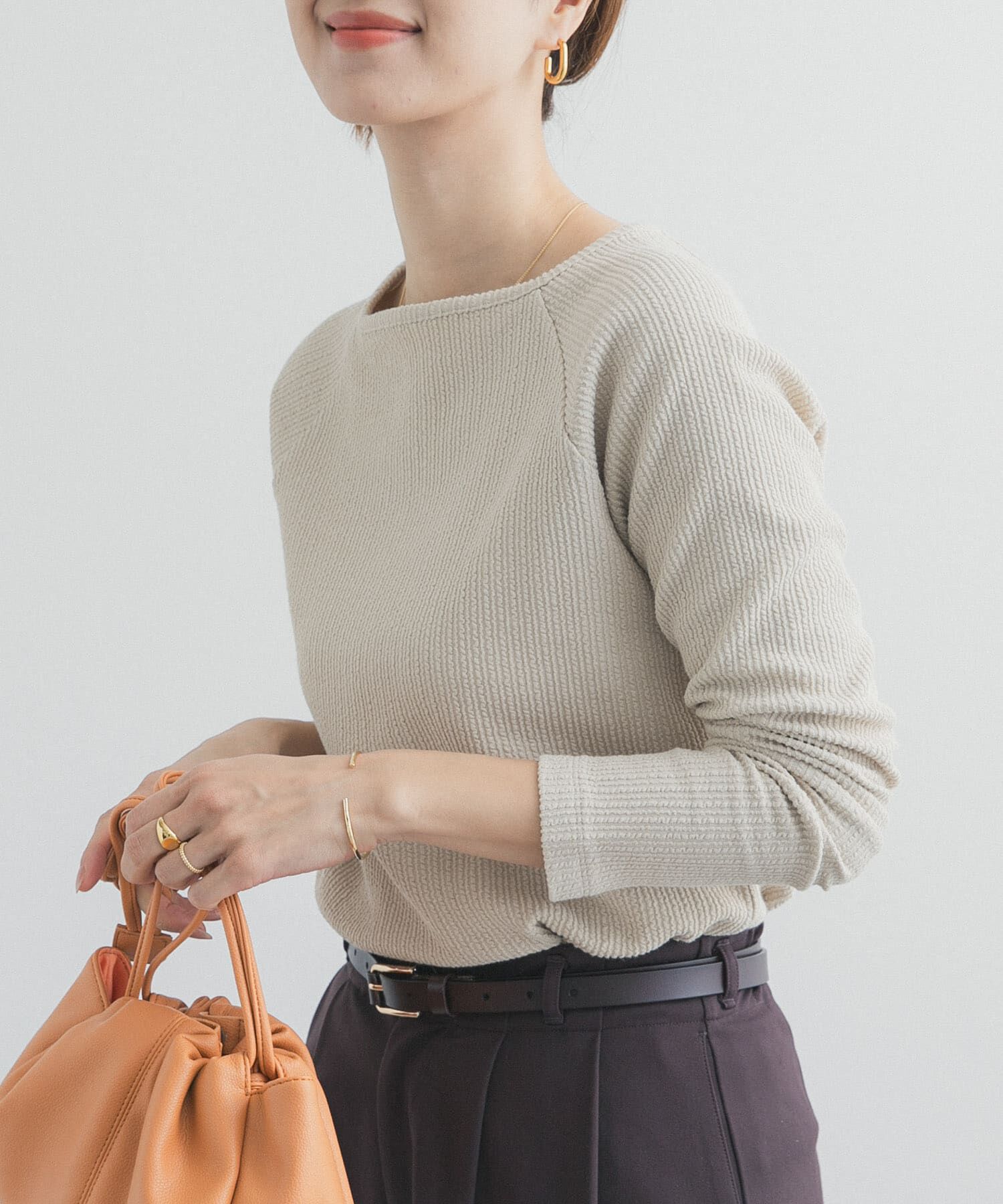 URBAN RESEARCH DOORS「スクエアネックプルオーバー」|Tシャツ・カットソー|