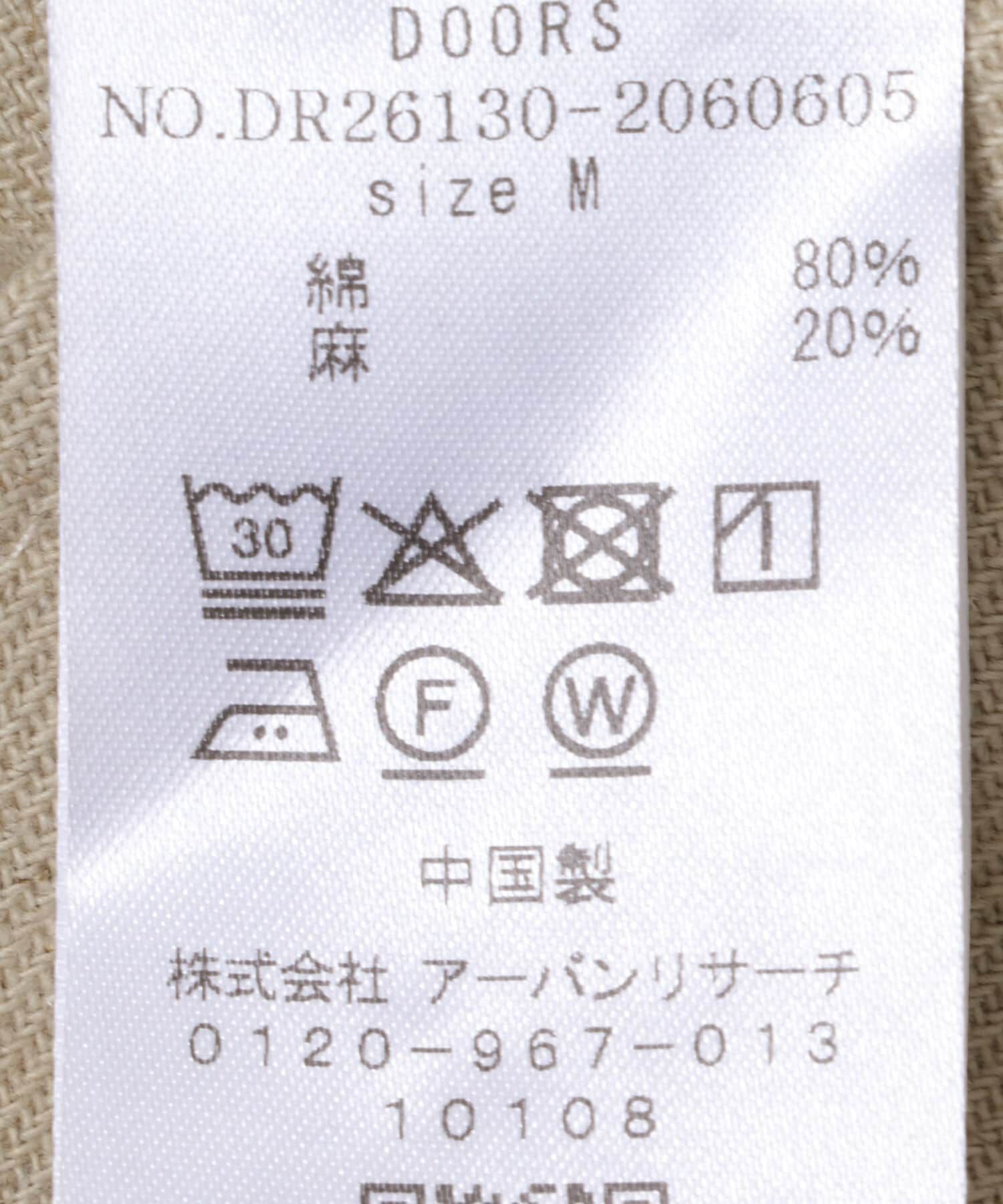 URBAN RESEARCH DOORS「フロントZIPサロペット」|スカート|