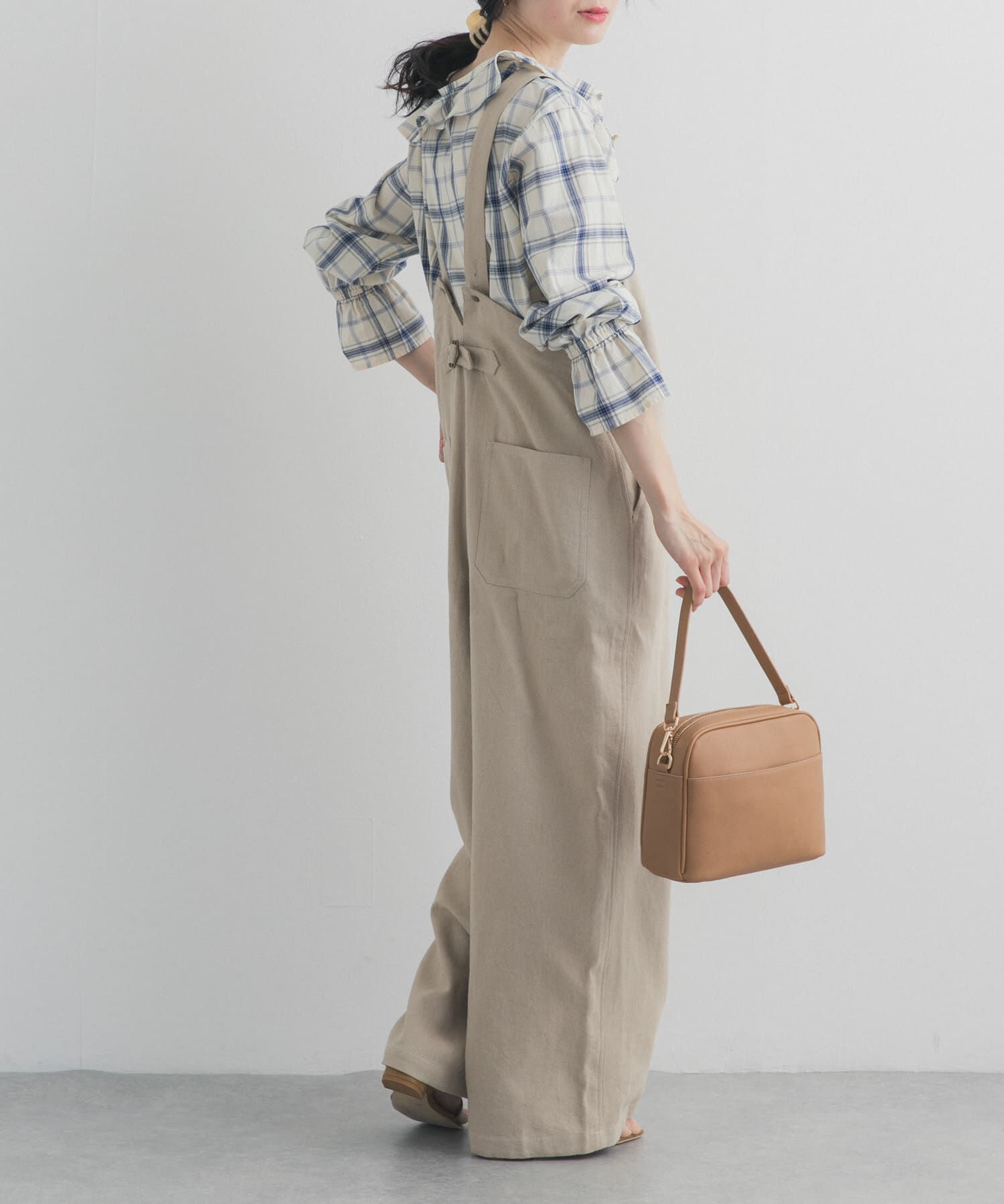 URBAN RESEARCH DOORS「フロントZIPサロペット」|スカート|