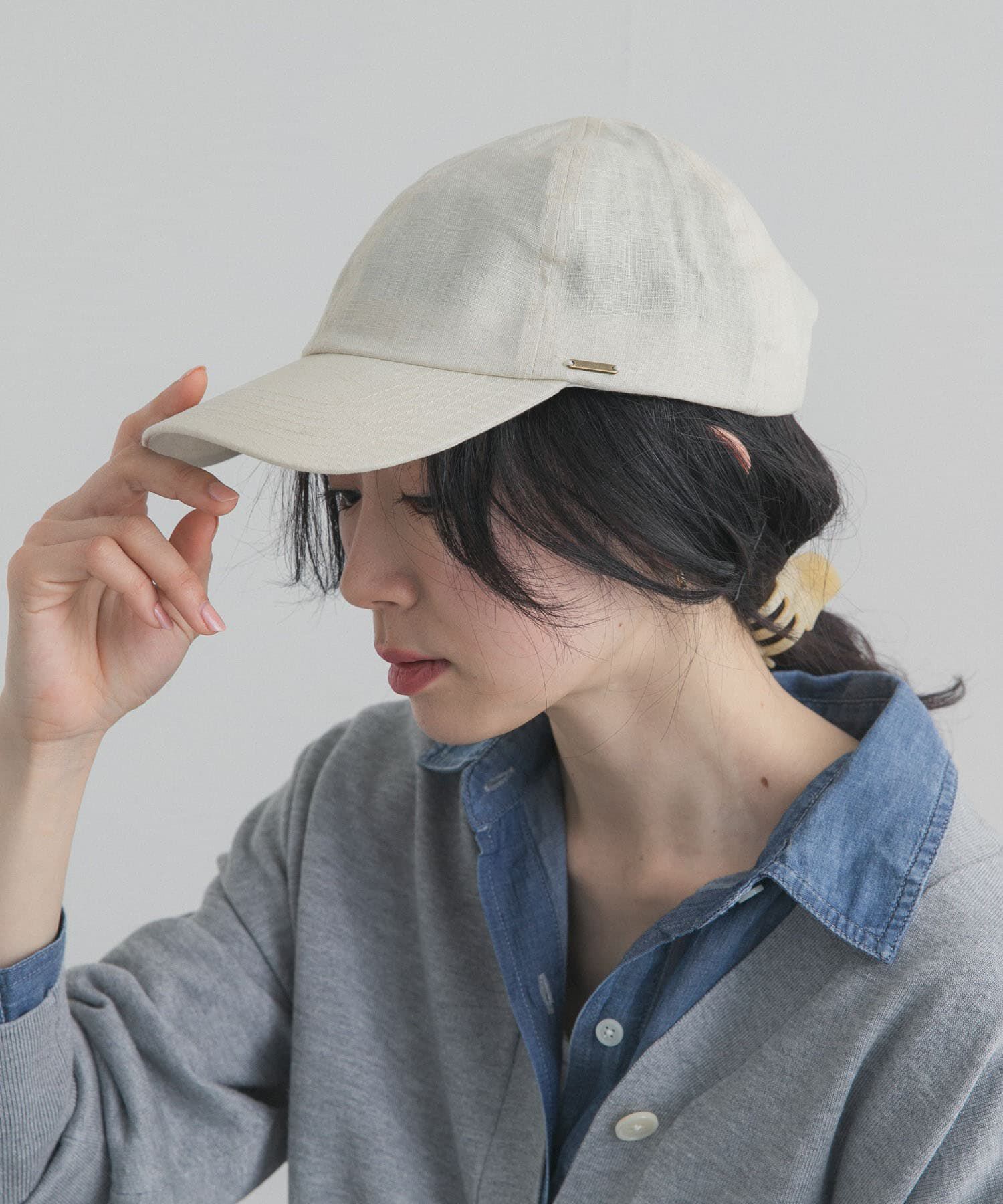 URBAN RESEARCH DOORS「リネンキャップ」|キャップ・キャスケット|ナチュラル