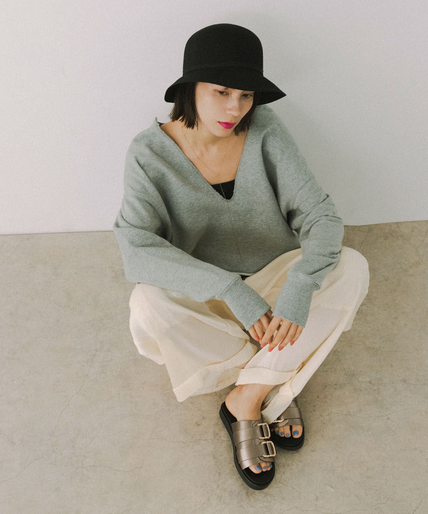 RODE SKO「洗えるたためるバケットハット」|ハット|