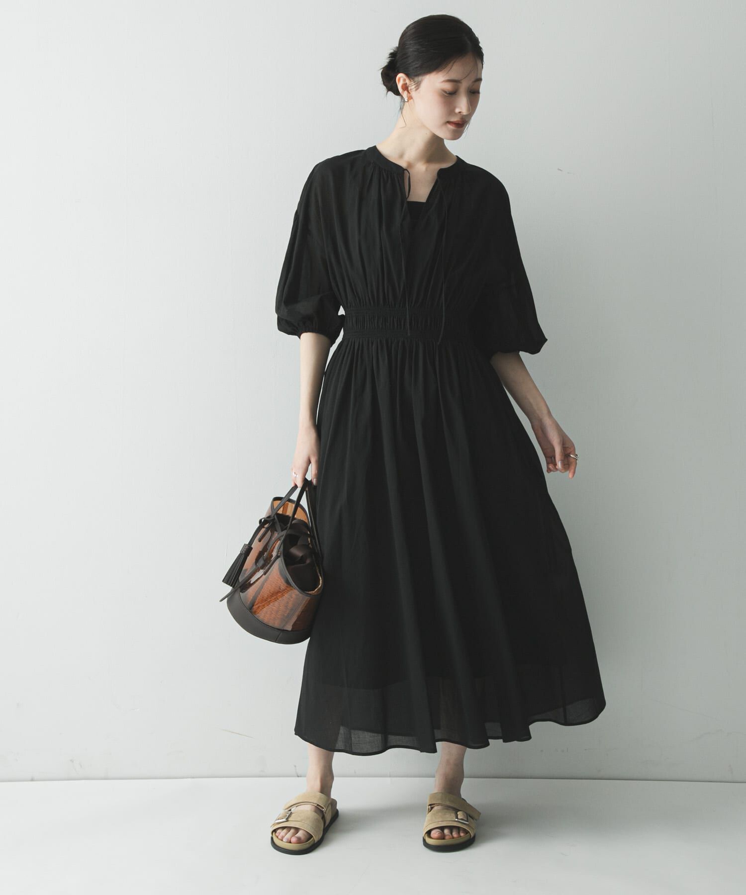 URBAN RESEARCH「マルチウェイクリアトートバッグ」|かごバッグ|