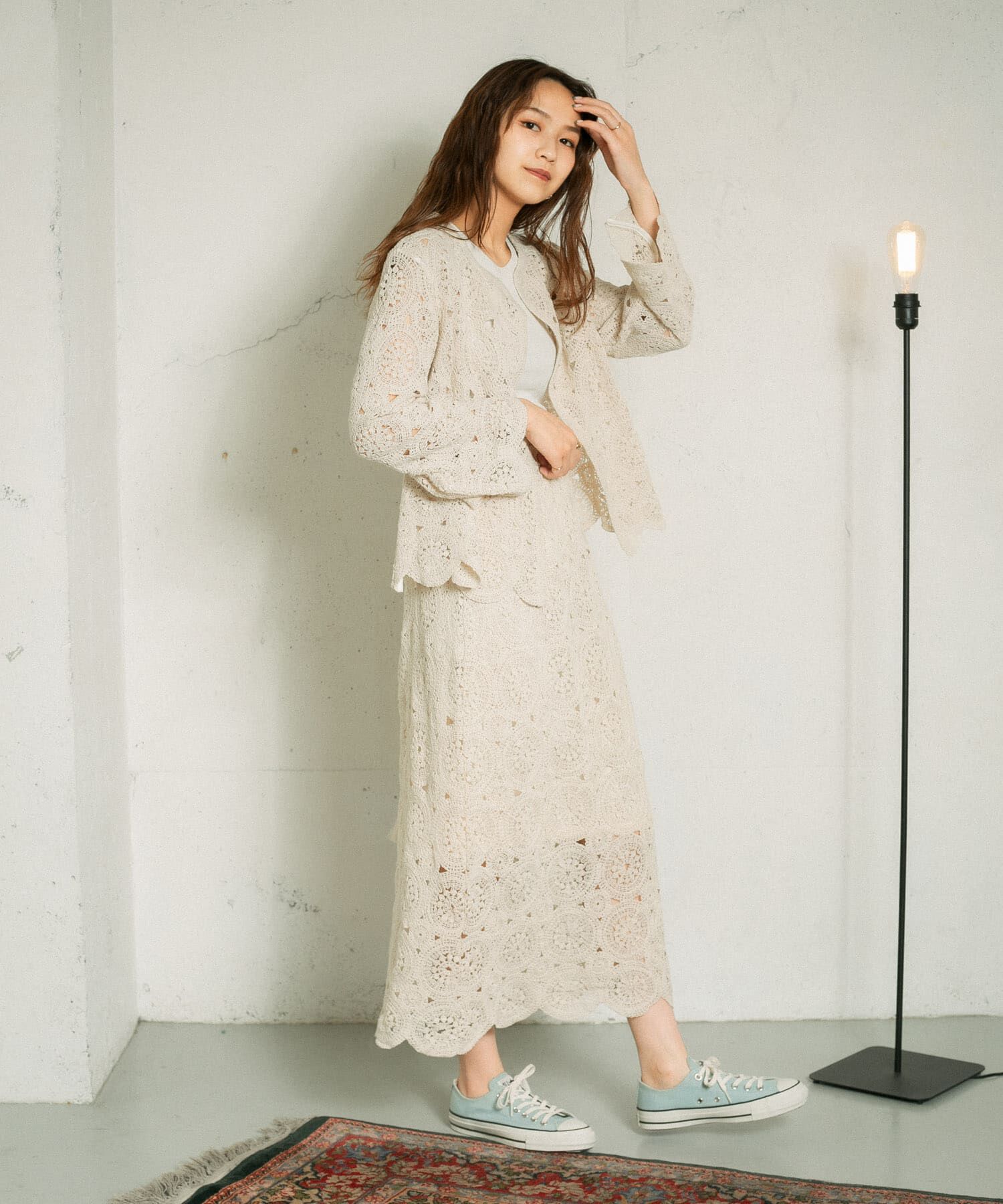  「アイレットサークルレースカーディガン」|カーディガン|