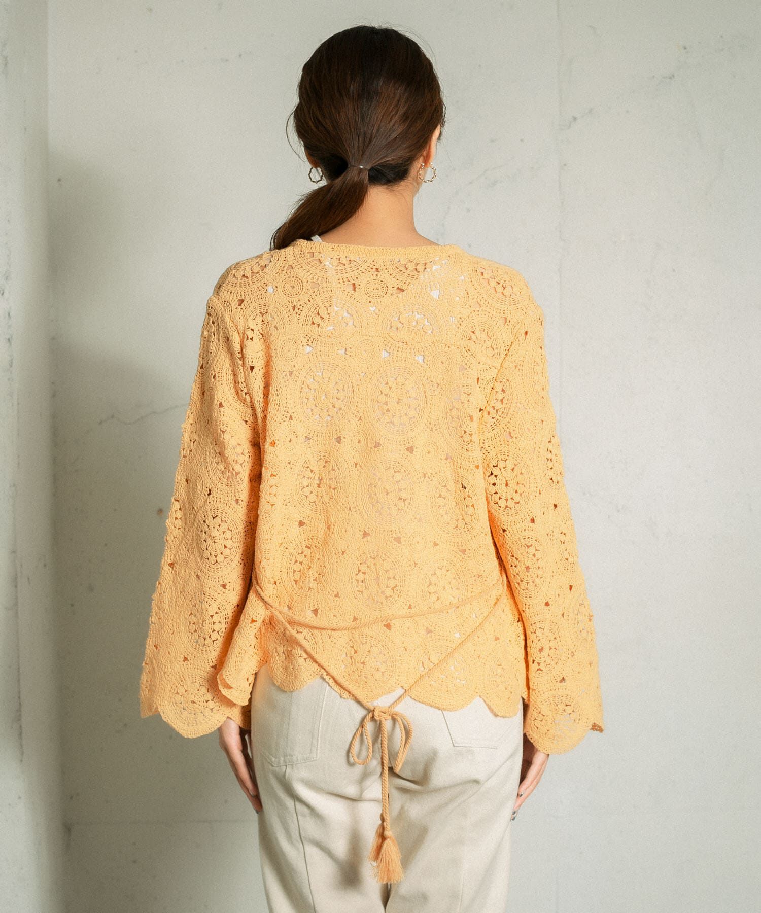  「アイレットサークルレースカーディガン」|カーディガン|