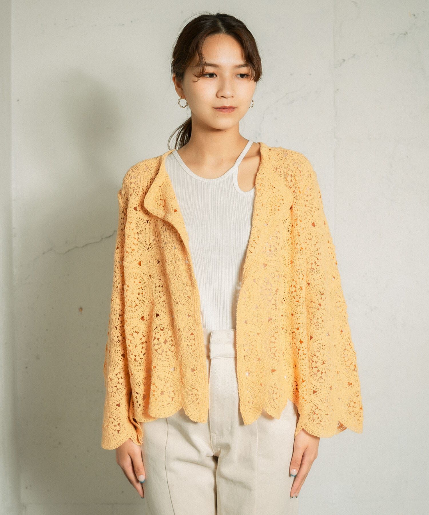  「アイレットサークルレースカーディガン」|カーディガン|