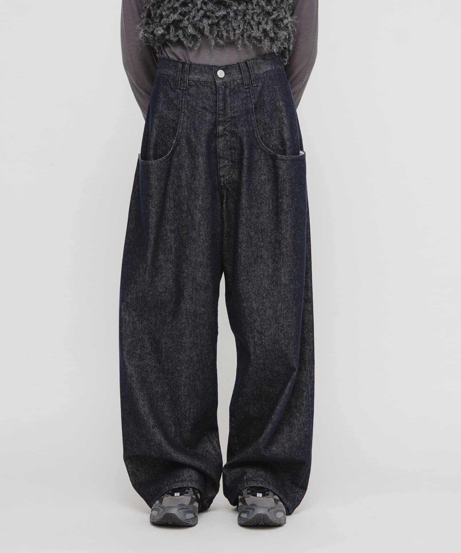  「『3サイズ展開』BIGポケットデザインデニム」|デニム|ノンウォッシュ