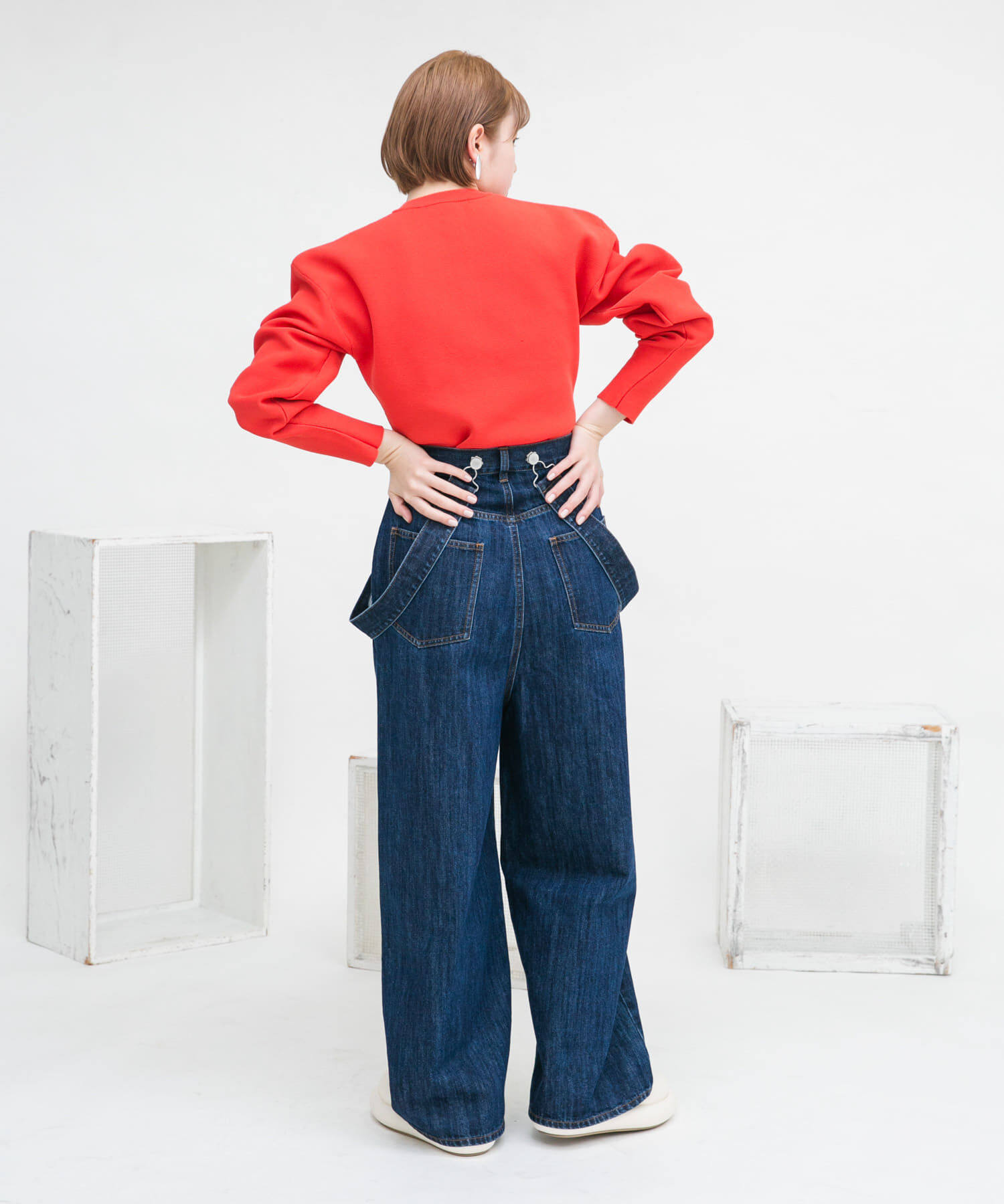  「リングドットボタンニットカーディガン」|カーディガン|