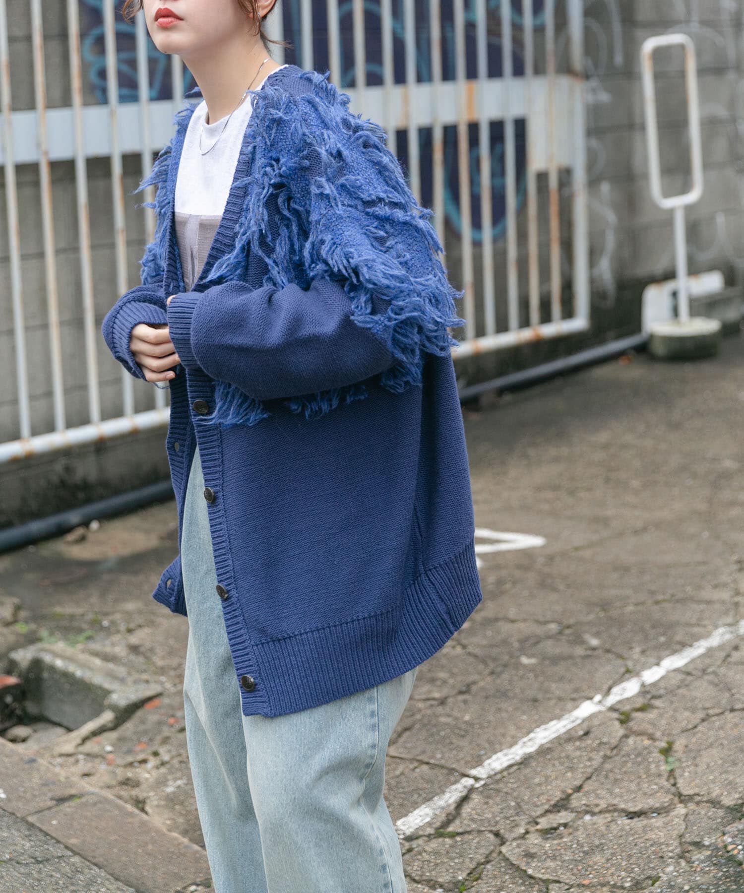  「ジャガードフリンジカーディガン」|カーディガン|