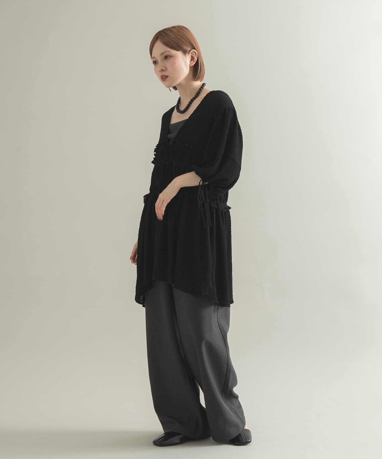  「フロントリボンチュニック」|シャツ・ブラウス|