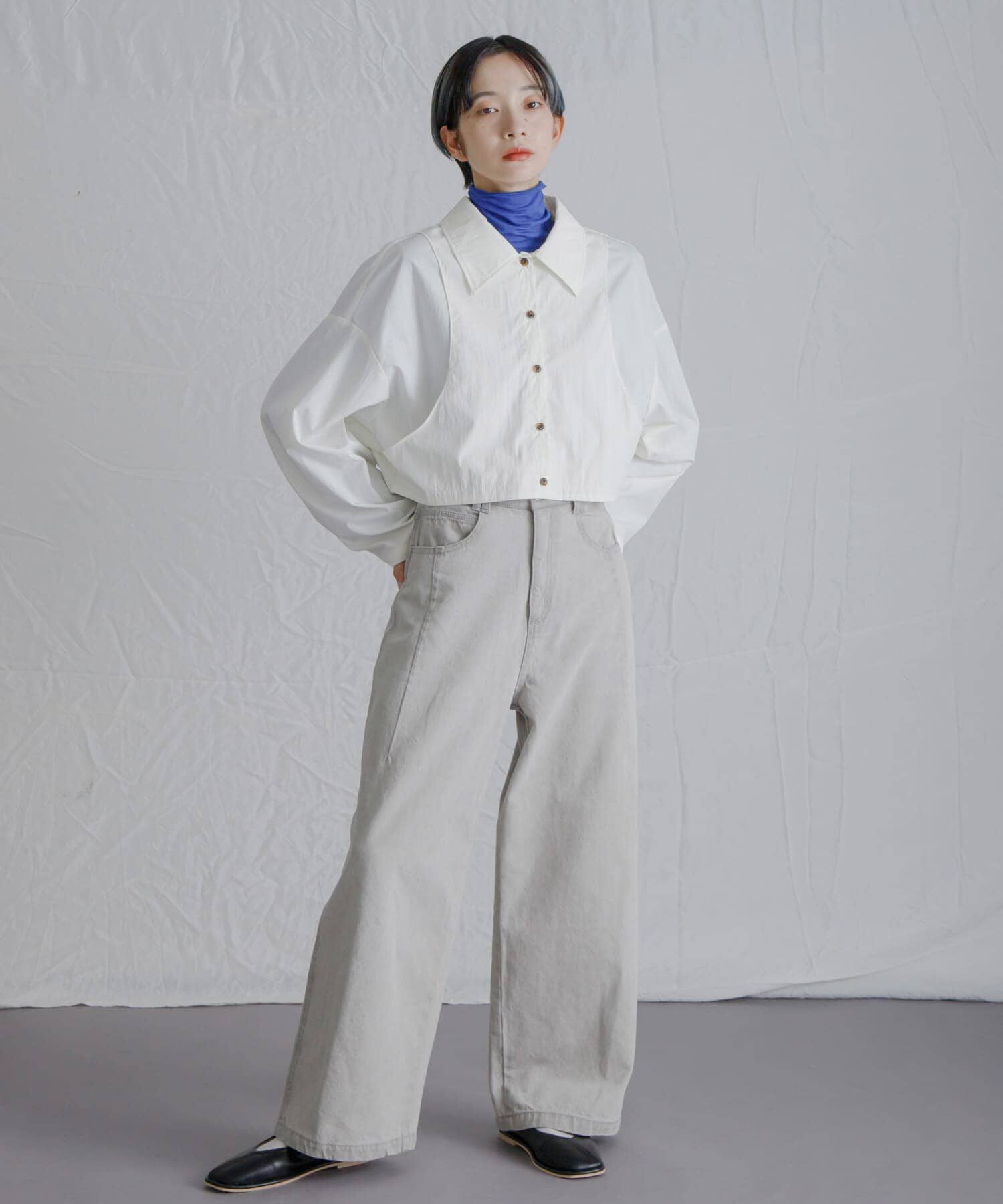  「『2サイズ展開』ドローストリングデニム」|デニム|