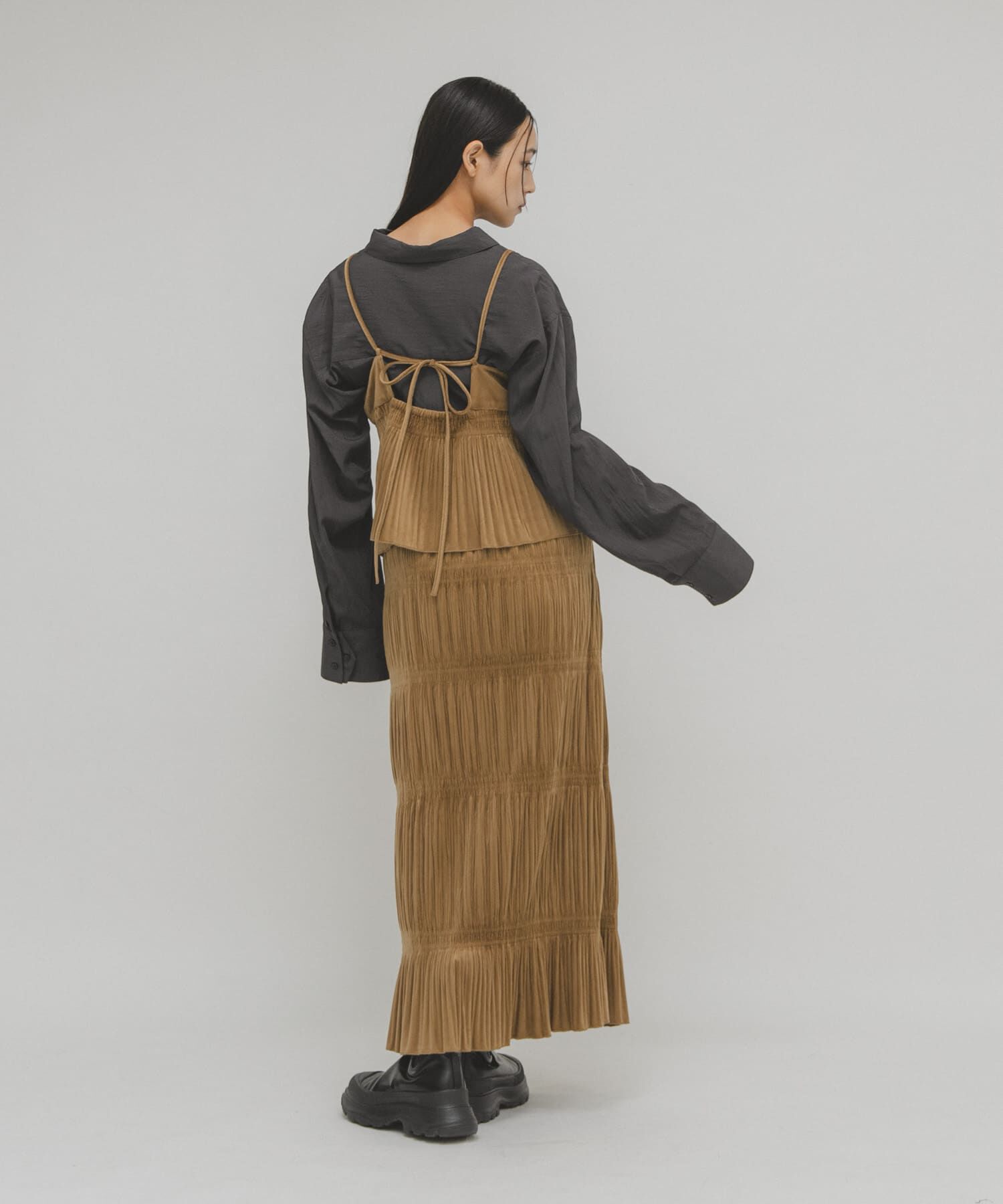  「マジョリカプリーツセパレートワンピース」|ワンピース|