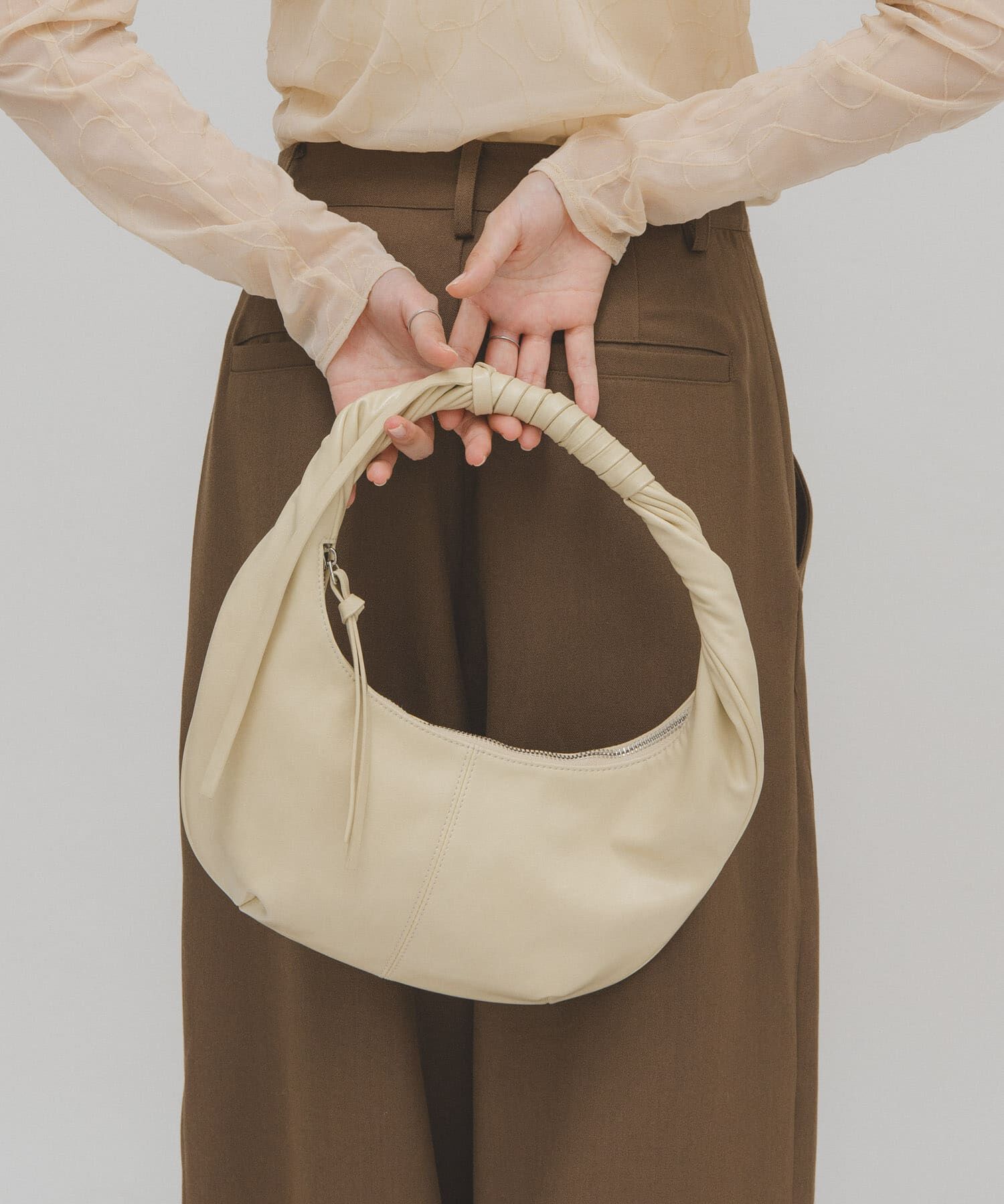  「ハンドルデザインサークルBAG」|ハンドバッグ|