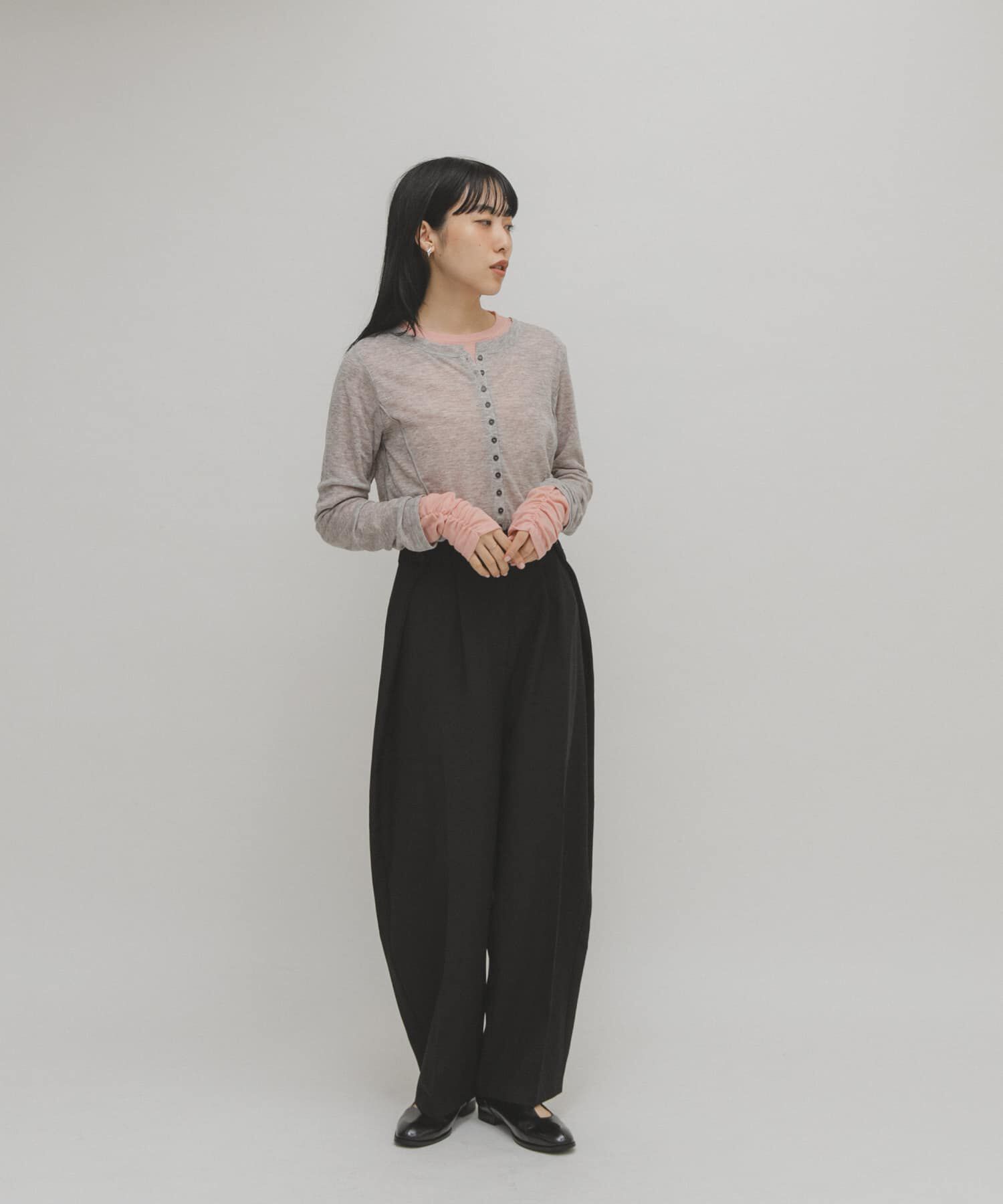  「バイカラーレイヤードカットソー」|Tシャツ・カットソー|