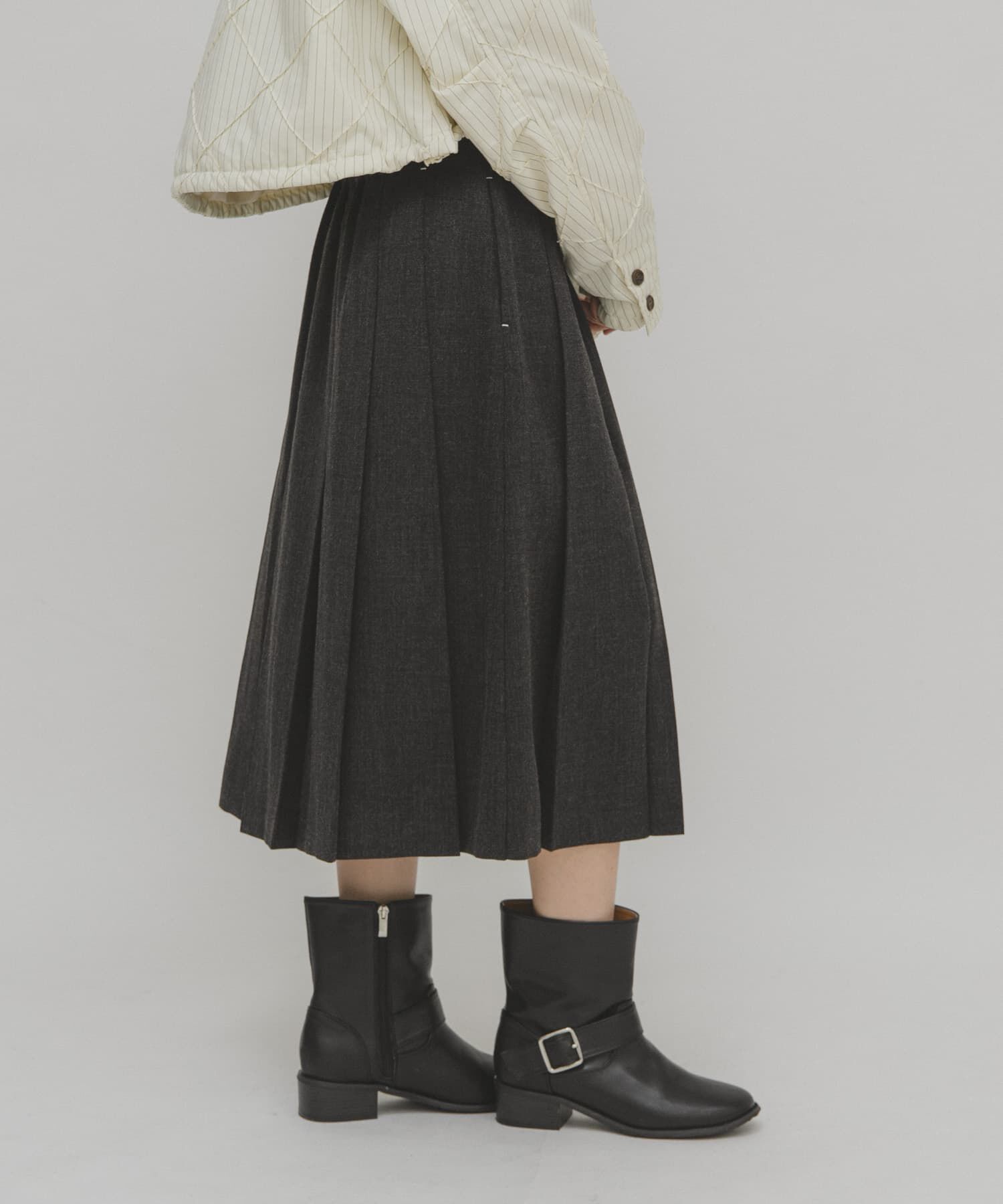  「プリーツミディスカート」|スカート|