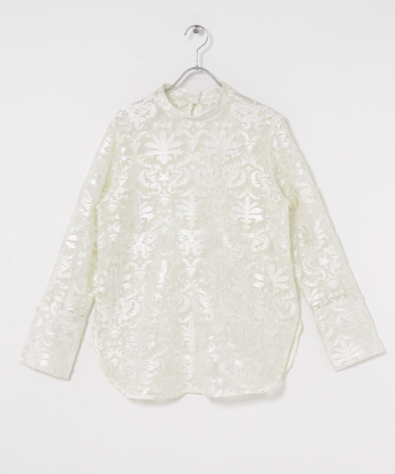  「チュールジャガードブラウス」|シャツ・ブラウス|