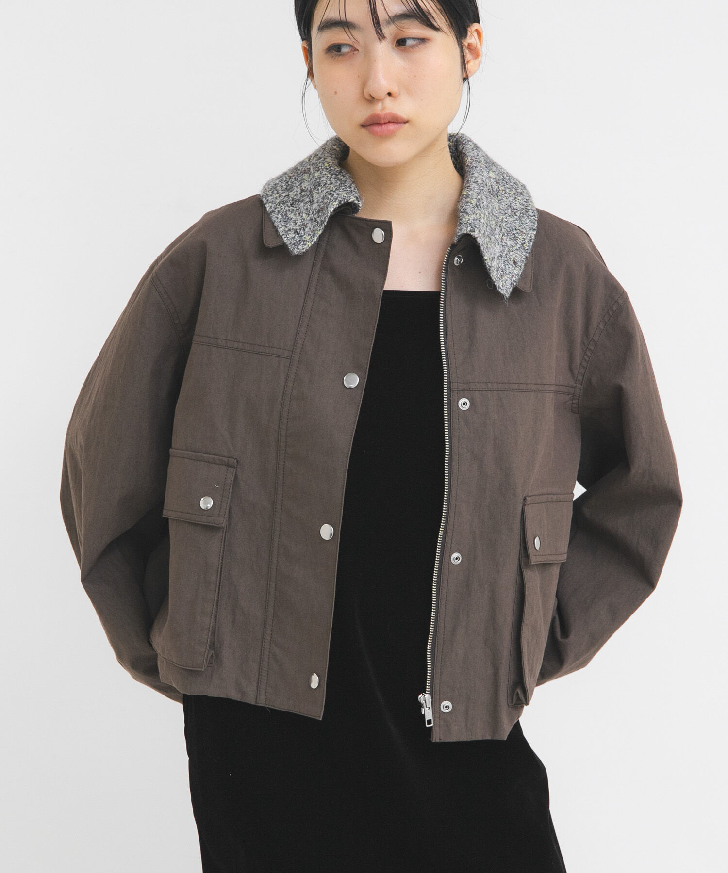  「2WAYカラーバルーンブルゾン」|ブルゾン・スタジャン|