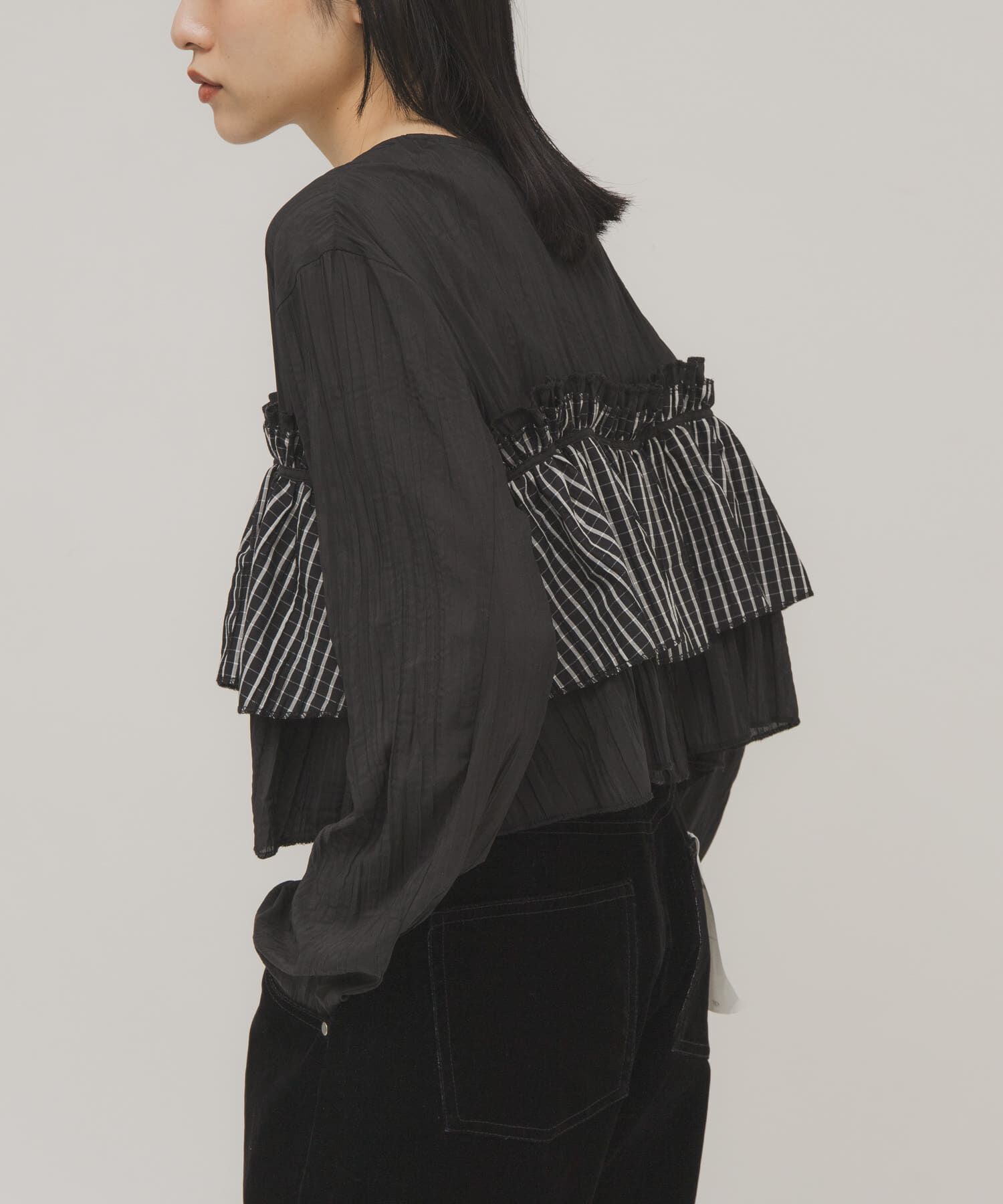  「フリルレイヤードブラウス」|シャツ・ブラウス|