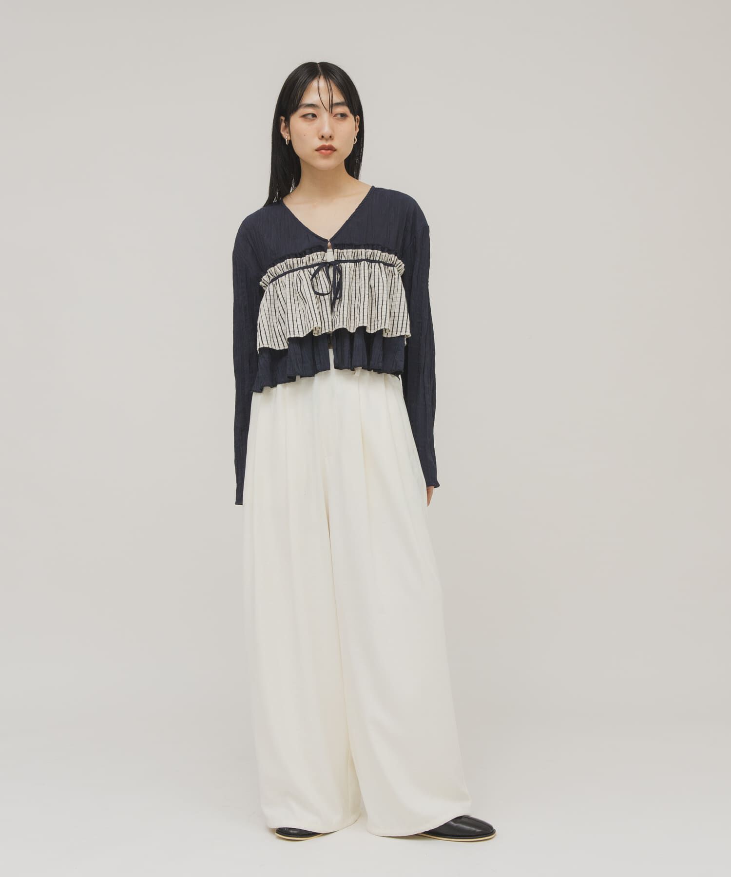  「フリルレイヤードブラウス」|シャツ・ブラウス|