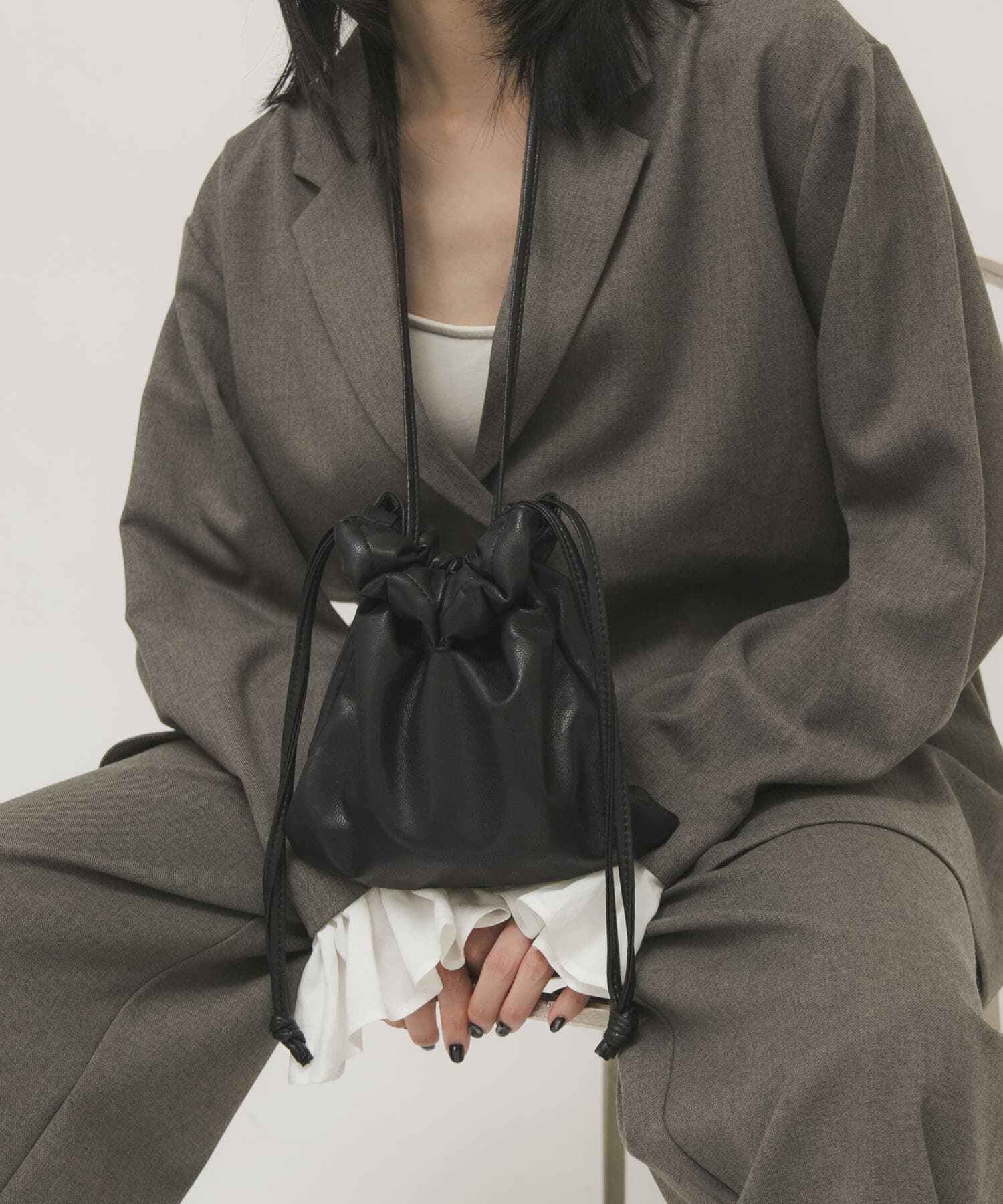  「ギャザーデザインミニBAG」|ショルダー・メッセンジャー|