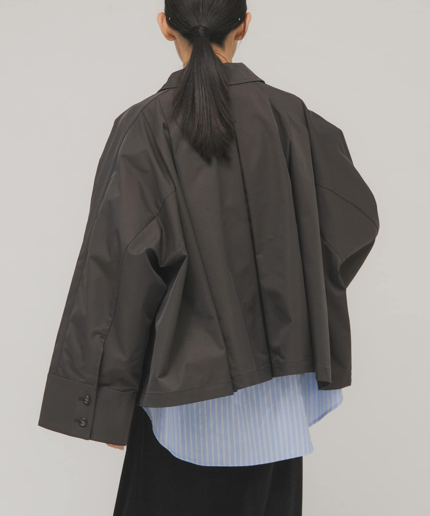  「ステンカラーマントコート」|ステンカラーコート|