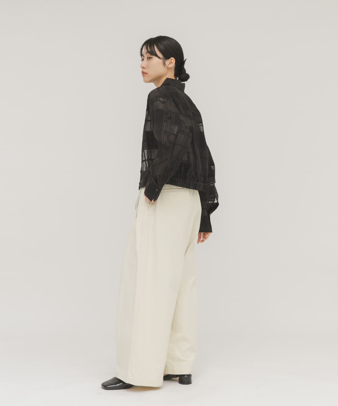  「シアーチェックコンパクトシャツ」|シャツ・ブラウス|