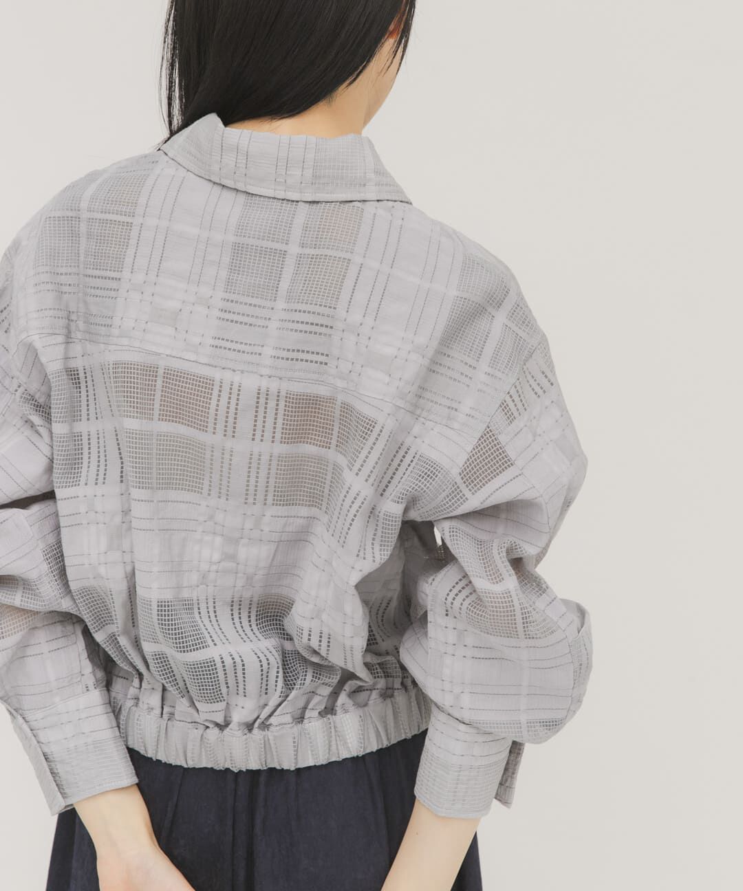  「シアーチェックコンパクトシャツ」|シャツ・ブラウス|