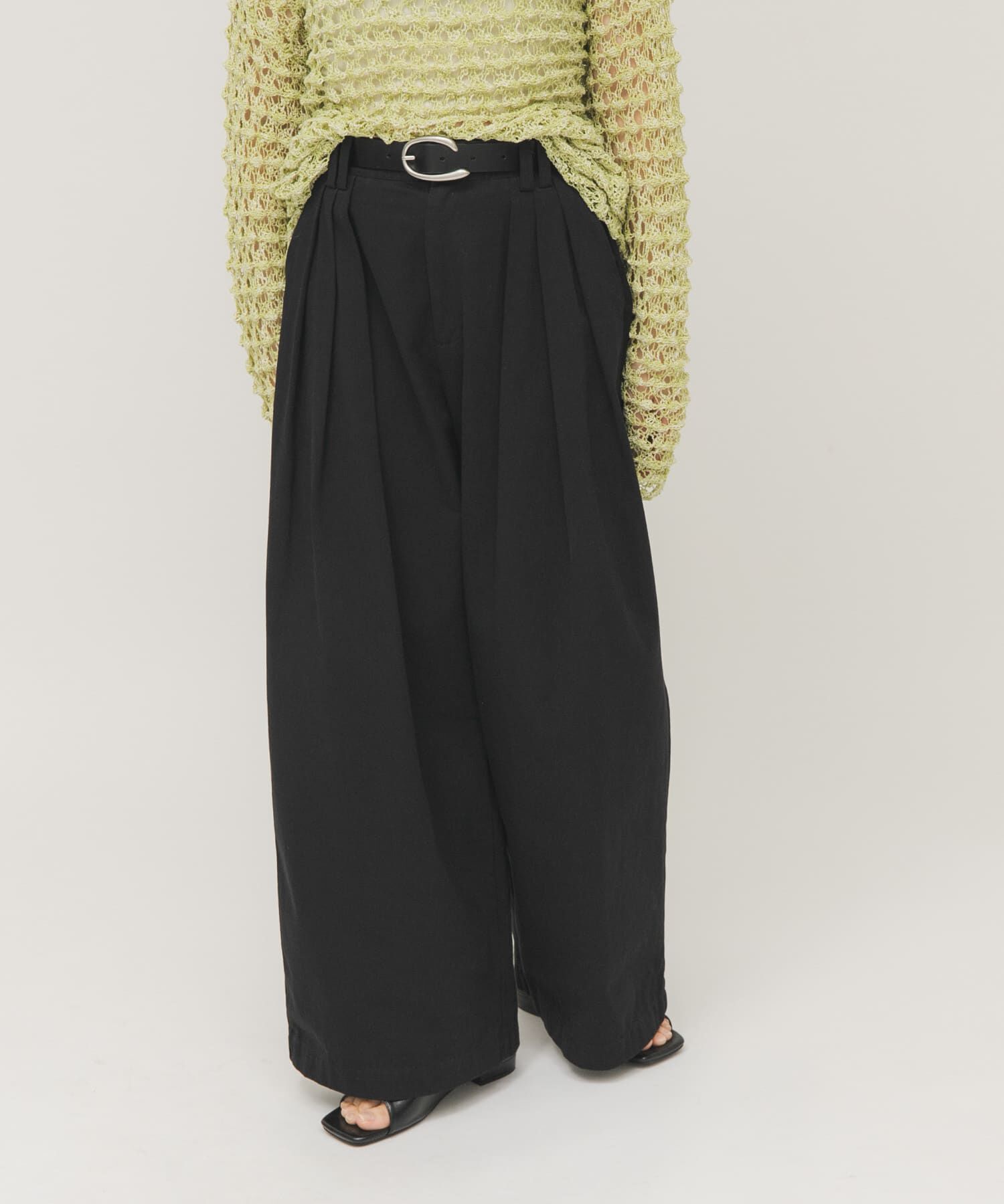  「タックデザインツイルパンツ」|その他|