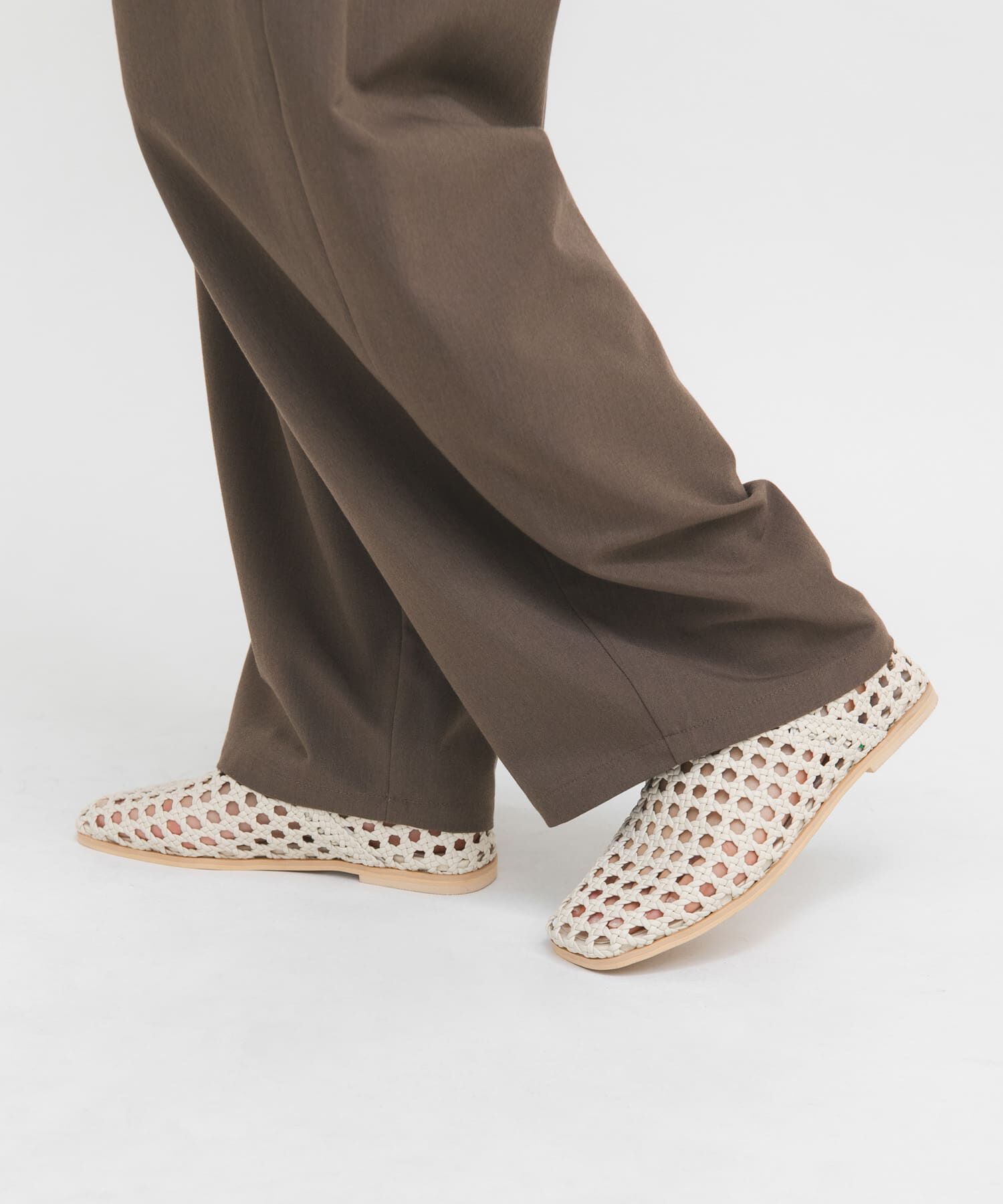  「スクエアトゥメッシュシューズ」|サンダル|