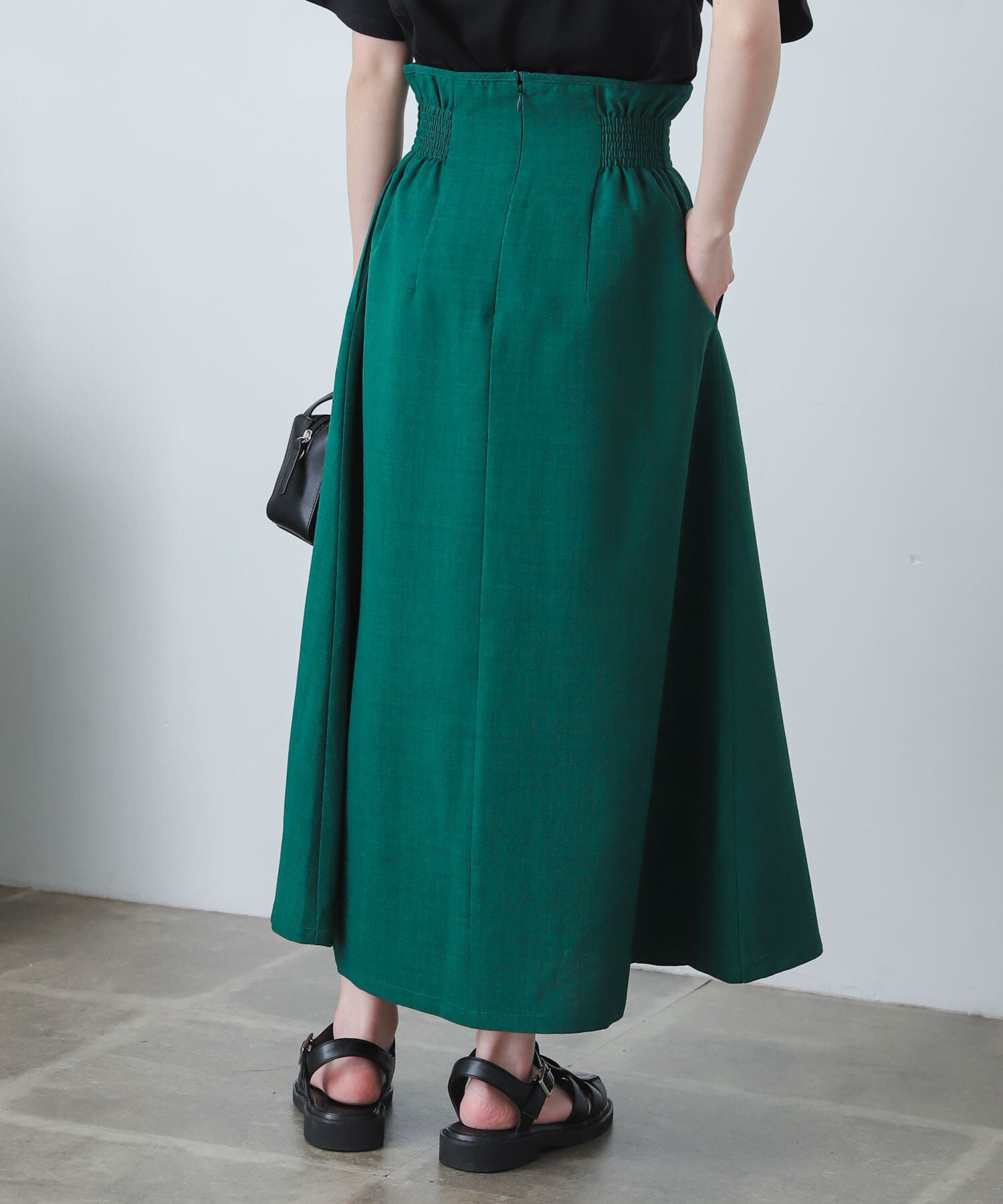 SENSE OF PLACE by URBAN RESEARCH「リネンライクハイウエストフレアスカート」|スカート|
