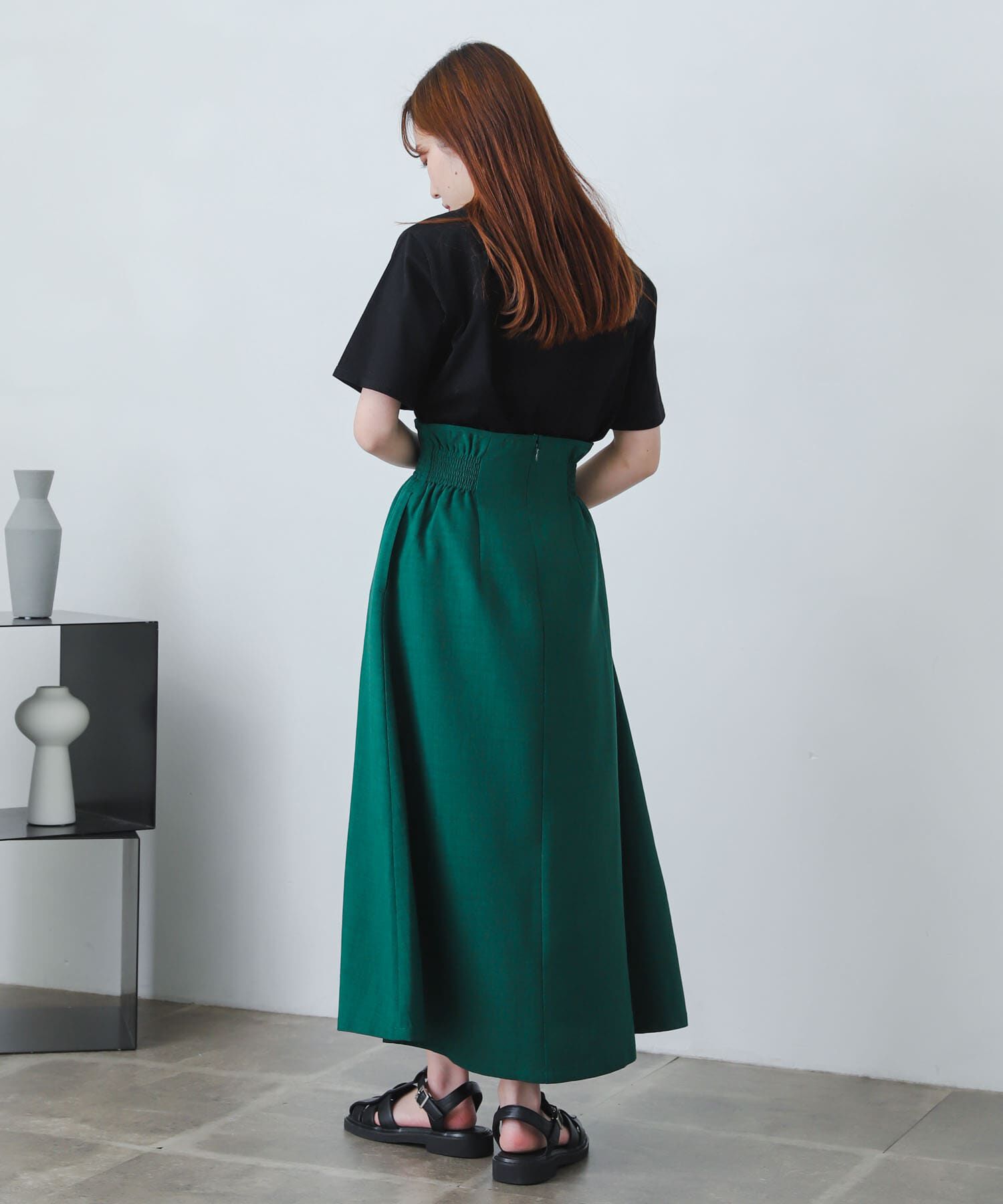 SENSE OF PLACE by URBAN RESEARCH「リネンライクハイウエストフレアスカート」|スカート|