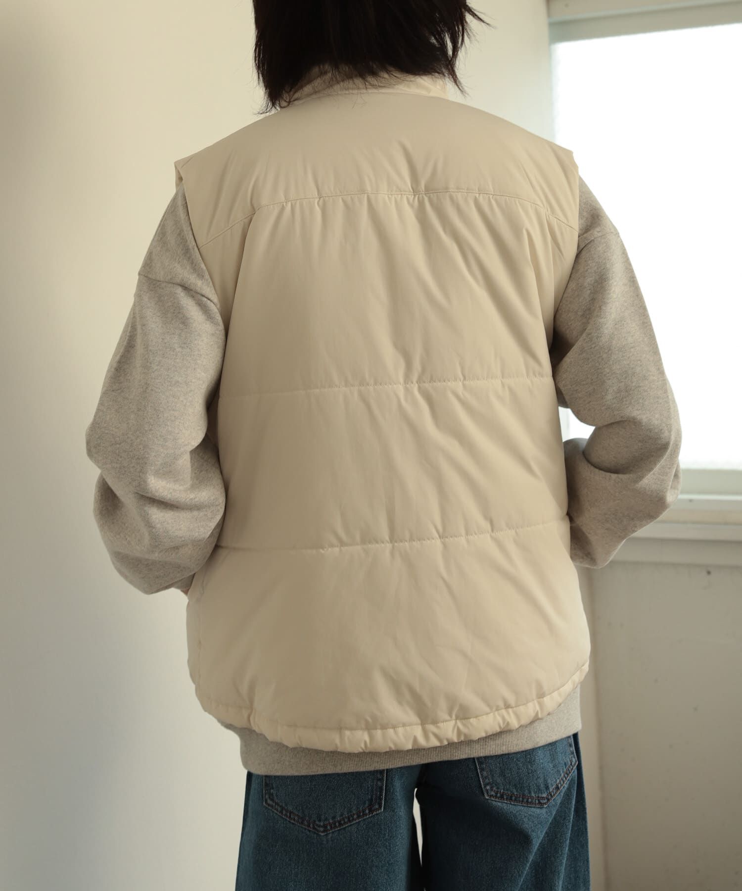 SENSE OF PLACE by URBAN RESEARCH「パデットドローコードツキベスト」|ダウンベスト・ベスト|