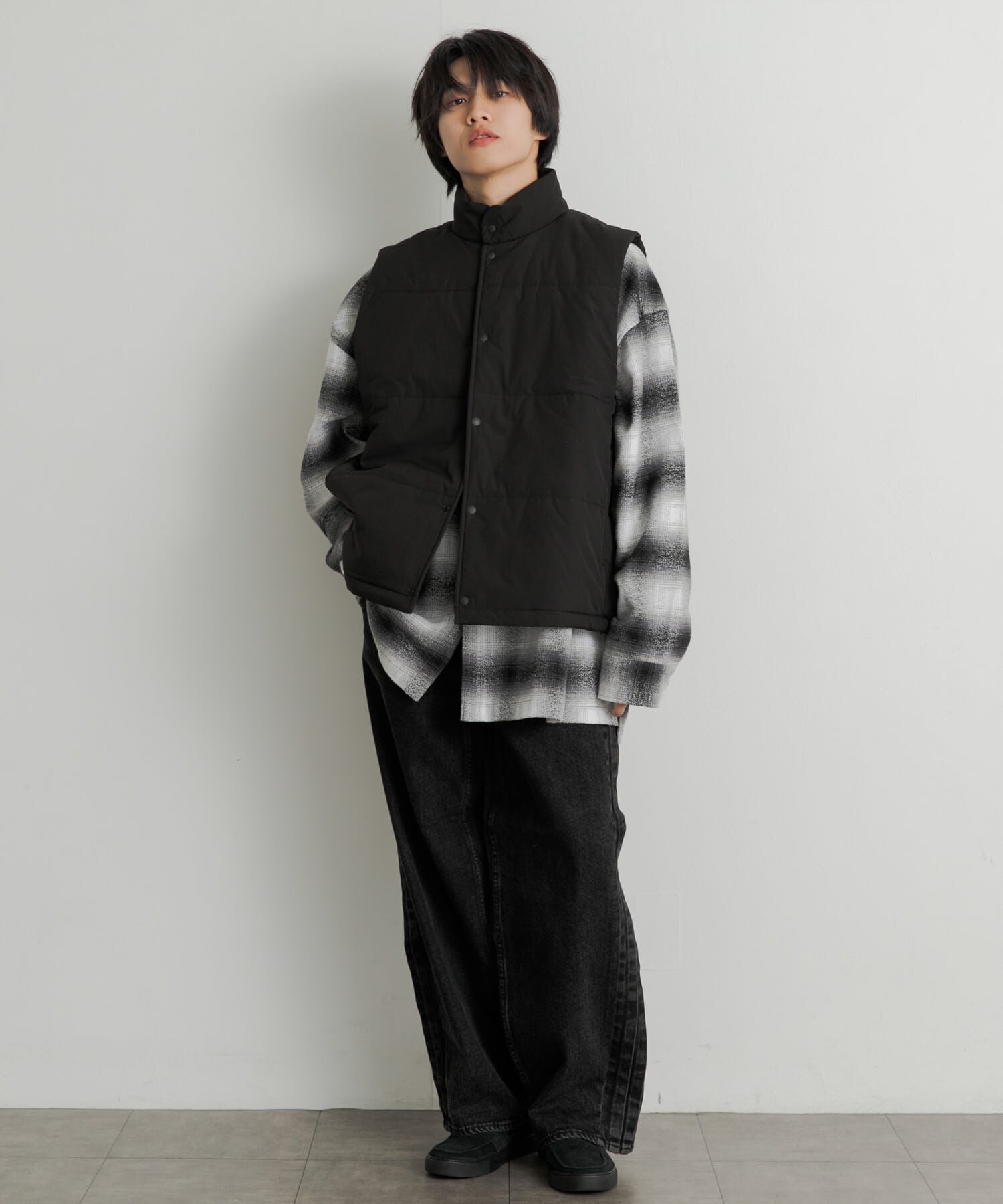 SENSE OF PLACE by URBAN RESEARCH「パデットドローコードツキベスト」|ダウンベスト・ベスト|