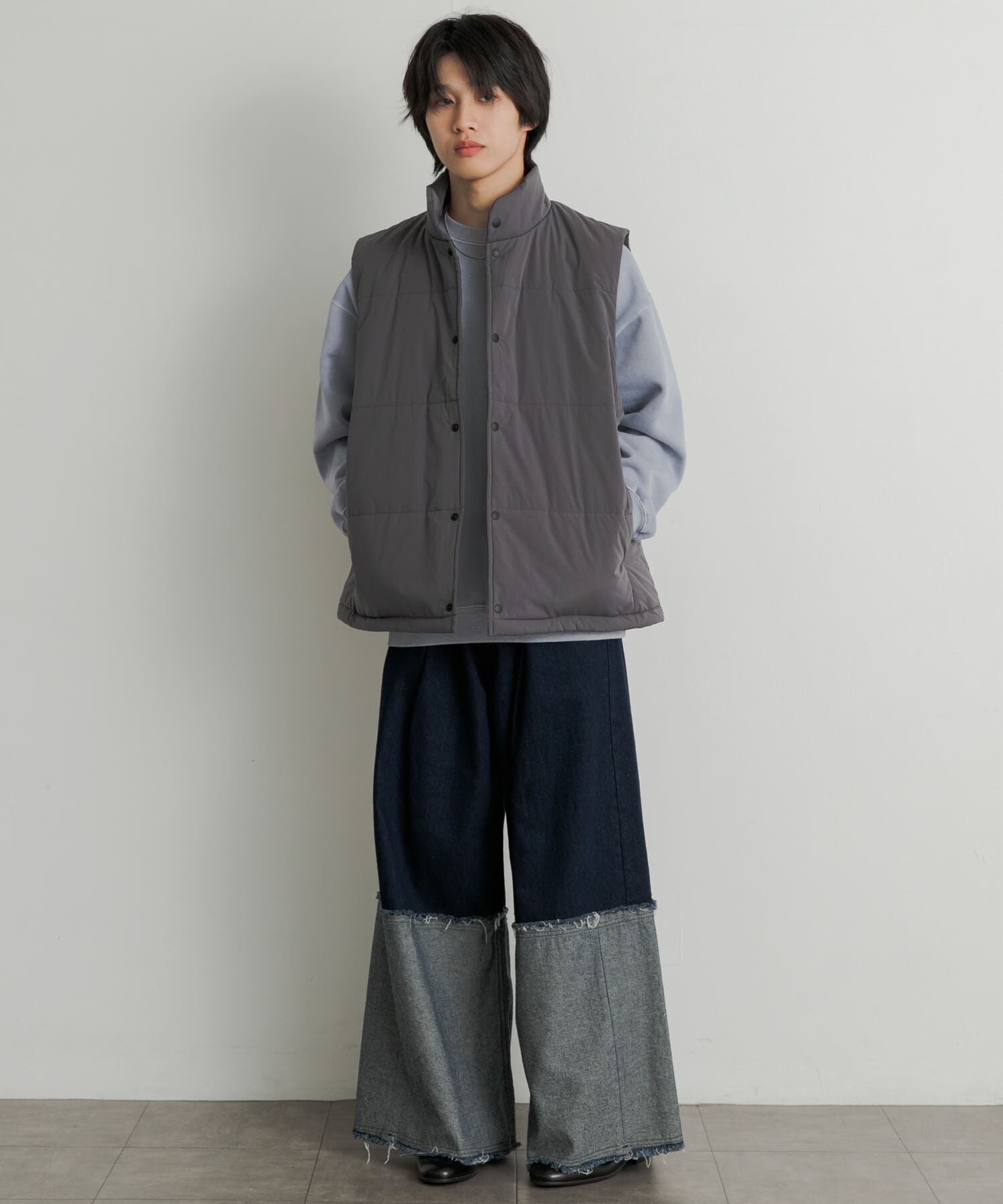 SENSE OF PLACE by URBAN RESEARCH「パデットドローコードツキベスト」|ダウンベスト・ベスト|