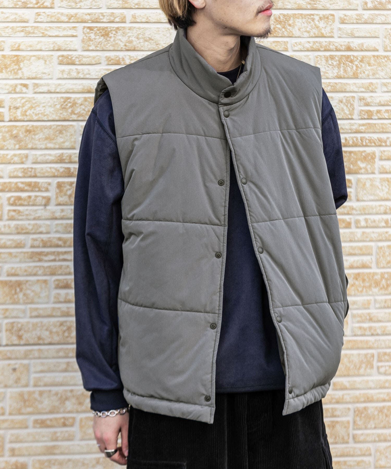 SENSE OF PLACE by URBAN RESEARCH「パデットドローコードツキベスト」|ダウンベスト・ベスト|