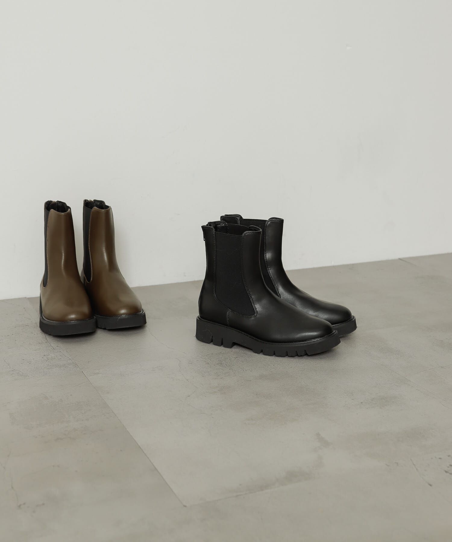 SENSE OF PLACE by URBAN RESEARCH「『軽量ソール採用』トラックソールサイドゴアブーツ」|ショートブーツ|