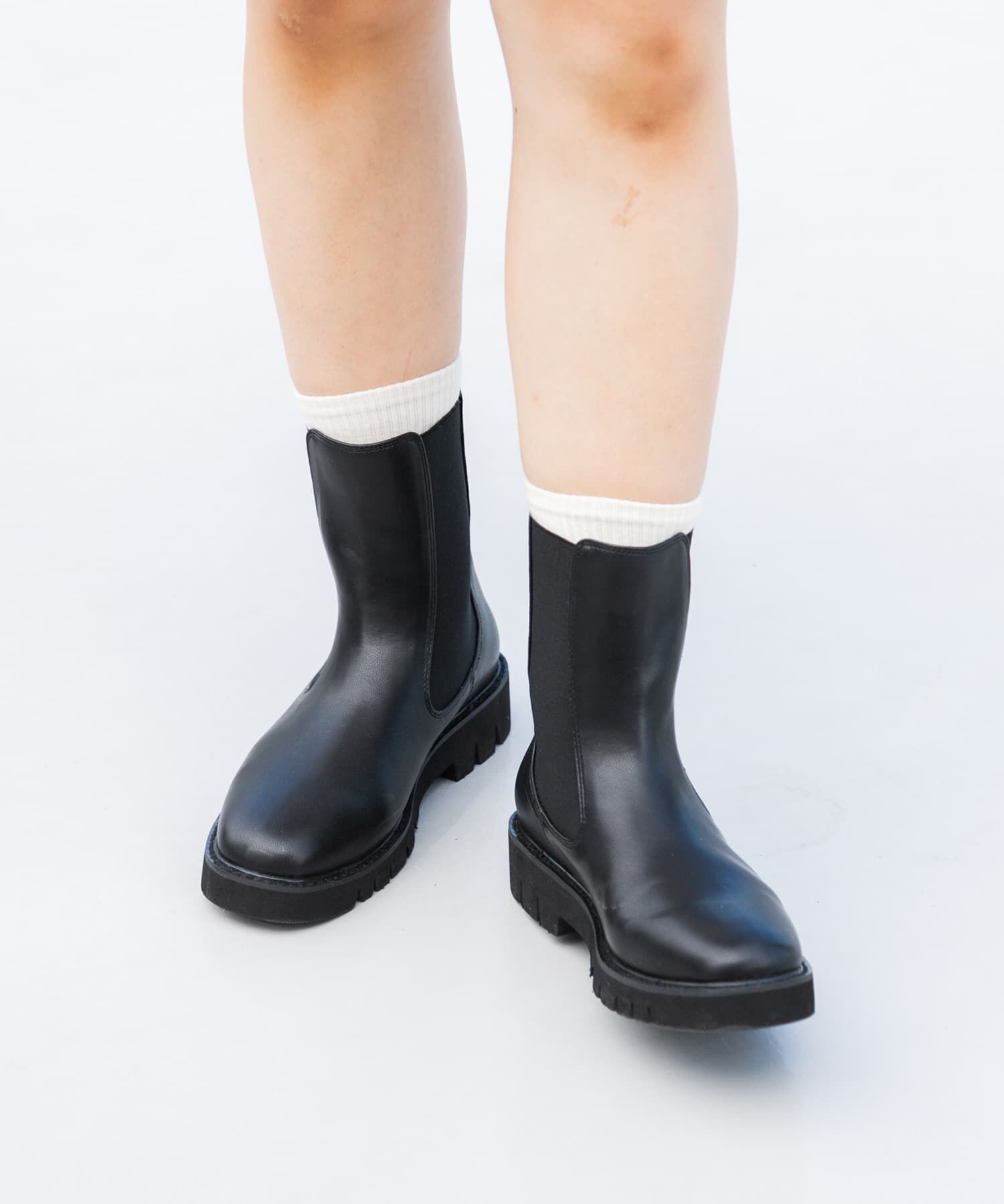 SENSE OF PLACE by URBAN RESEARCH「『軽量ソール採用』トラックソールサイドゴアブーツ」|ショートブーツ|