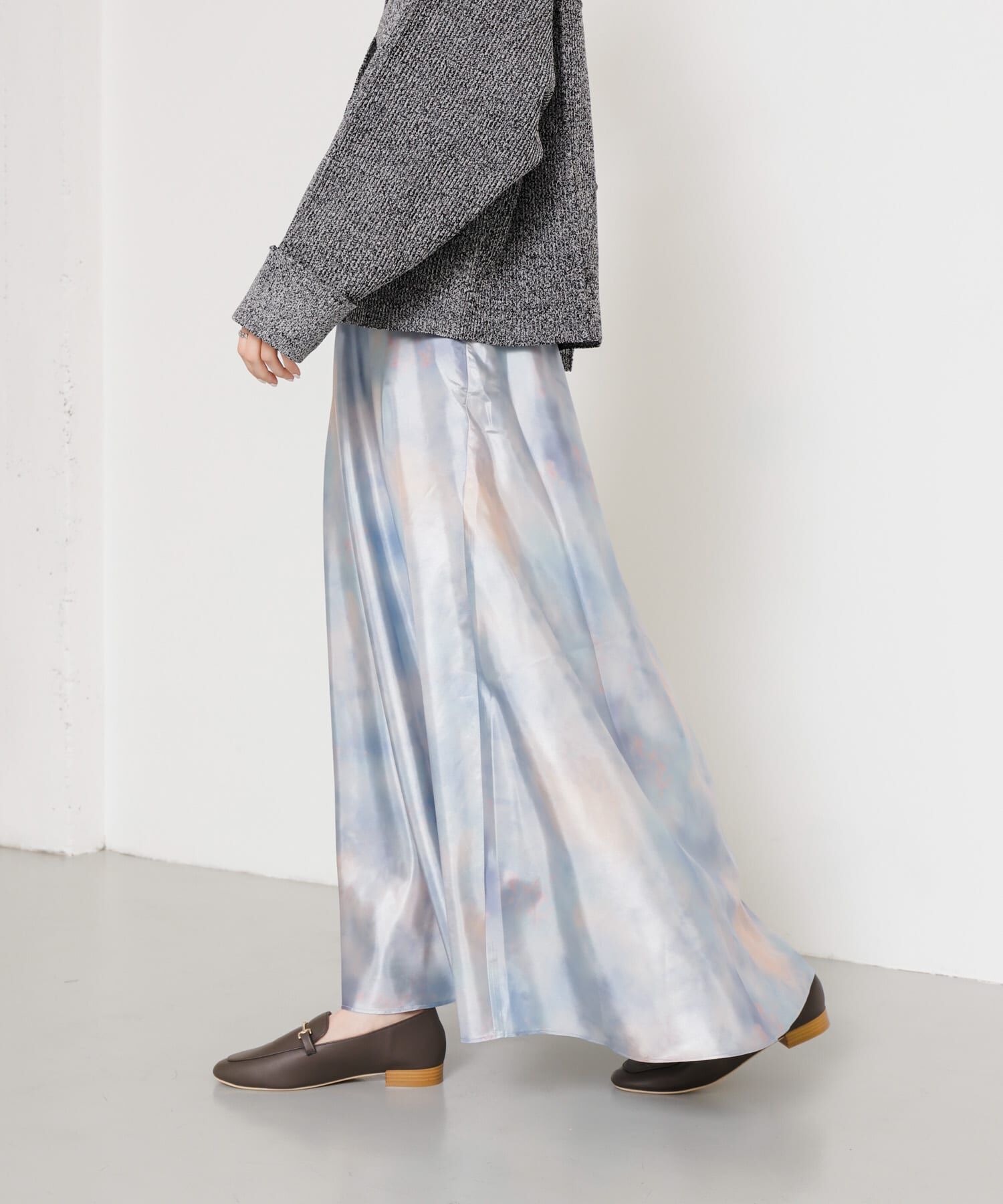 SENSE OF PLACE by URBAN RESEARCH「ボカシプリントロングスカート」|スカート|