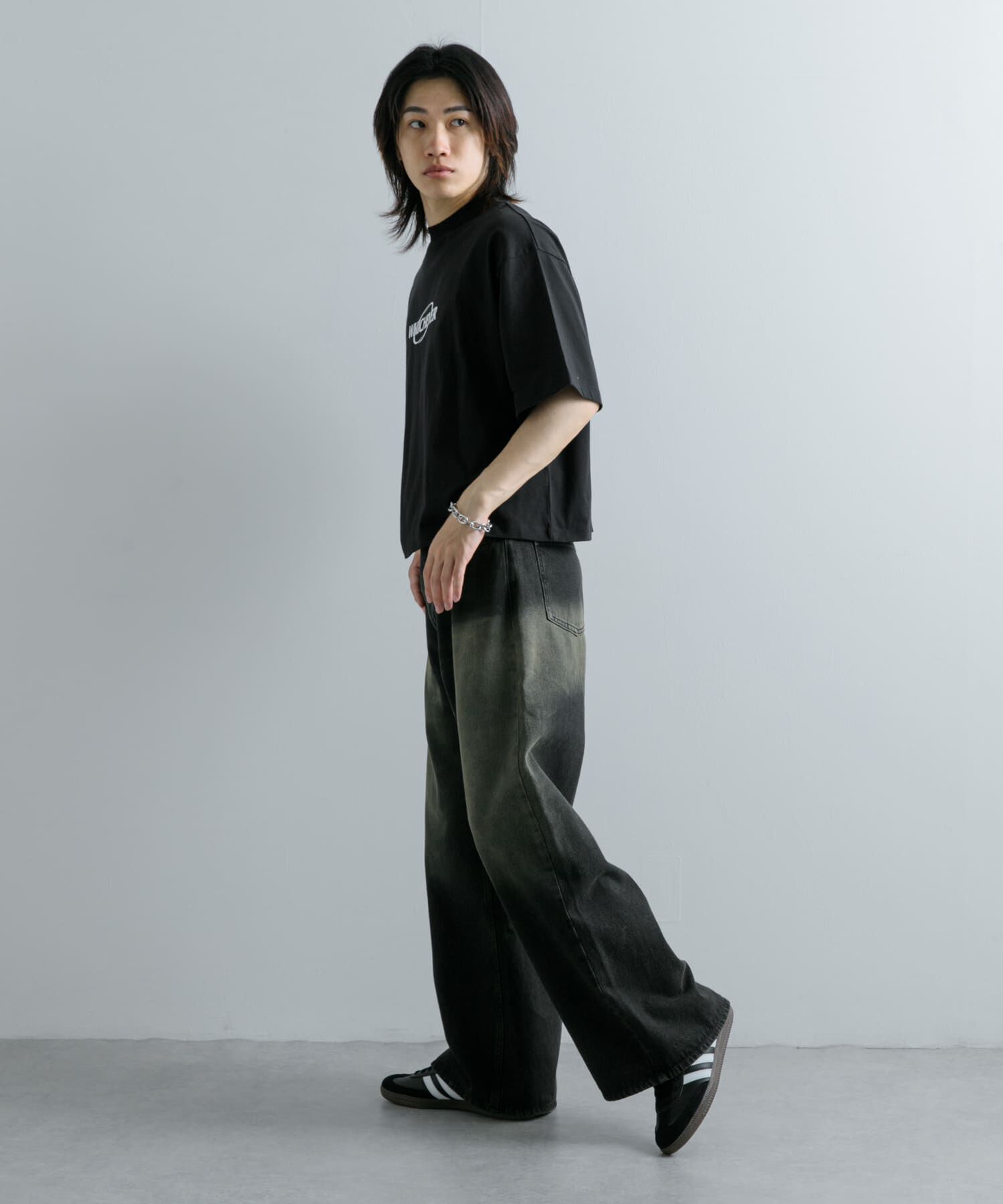 SENSE OF PLACE by URBAN RESEARCH「ロゴグラフィックボクシーTシャツ(5分袖)」|Tシャツ・カットソー|