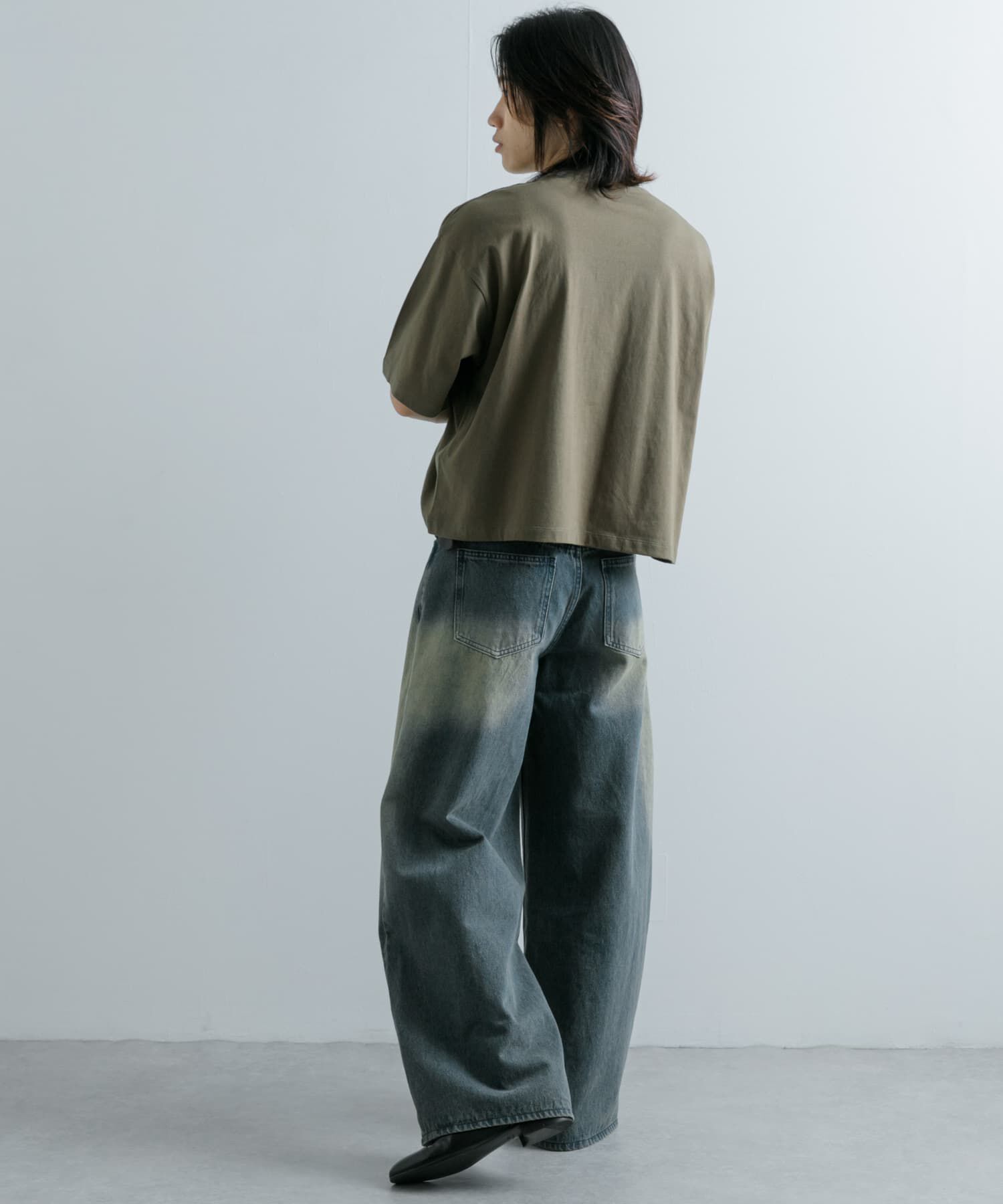 SENSE OF PLACE by URBAN RESEARCH「ロゴグラフィックボクシーTシャツ(5分袖)」|Tシャツ・カットソー|