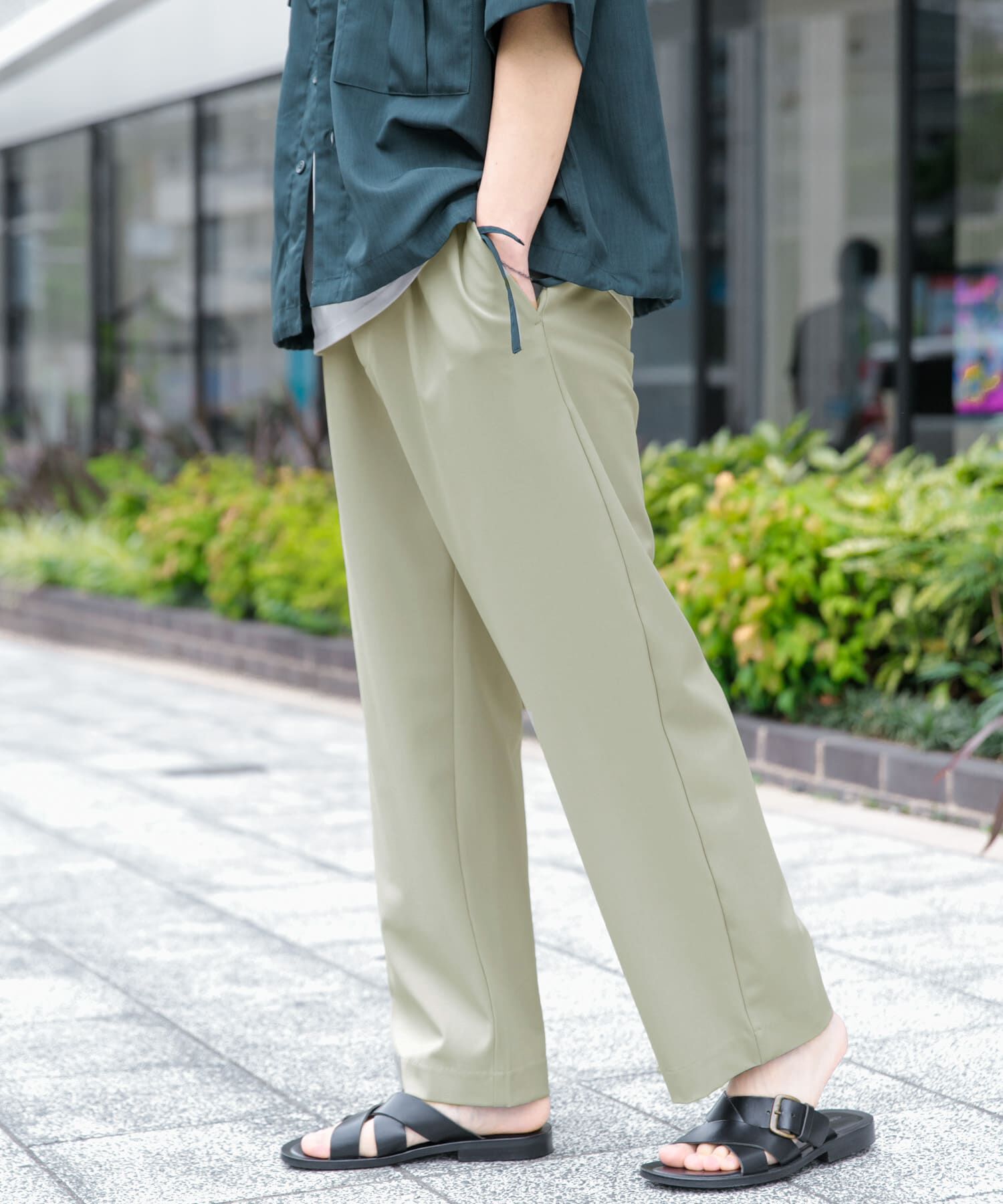 SENSE OF PLACE by URBAN RESEARCH「『イージーケア/セットアップ対応』ダブルタックワイドスラックス」|その他|