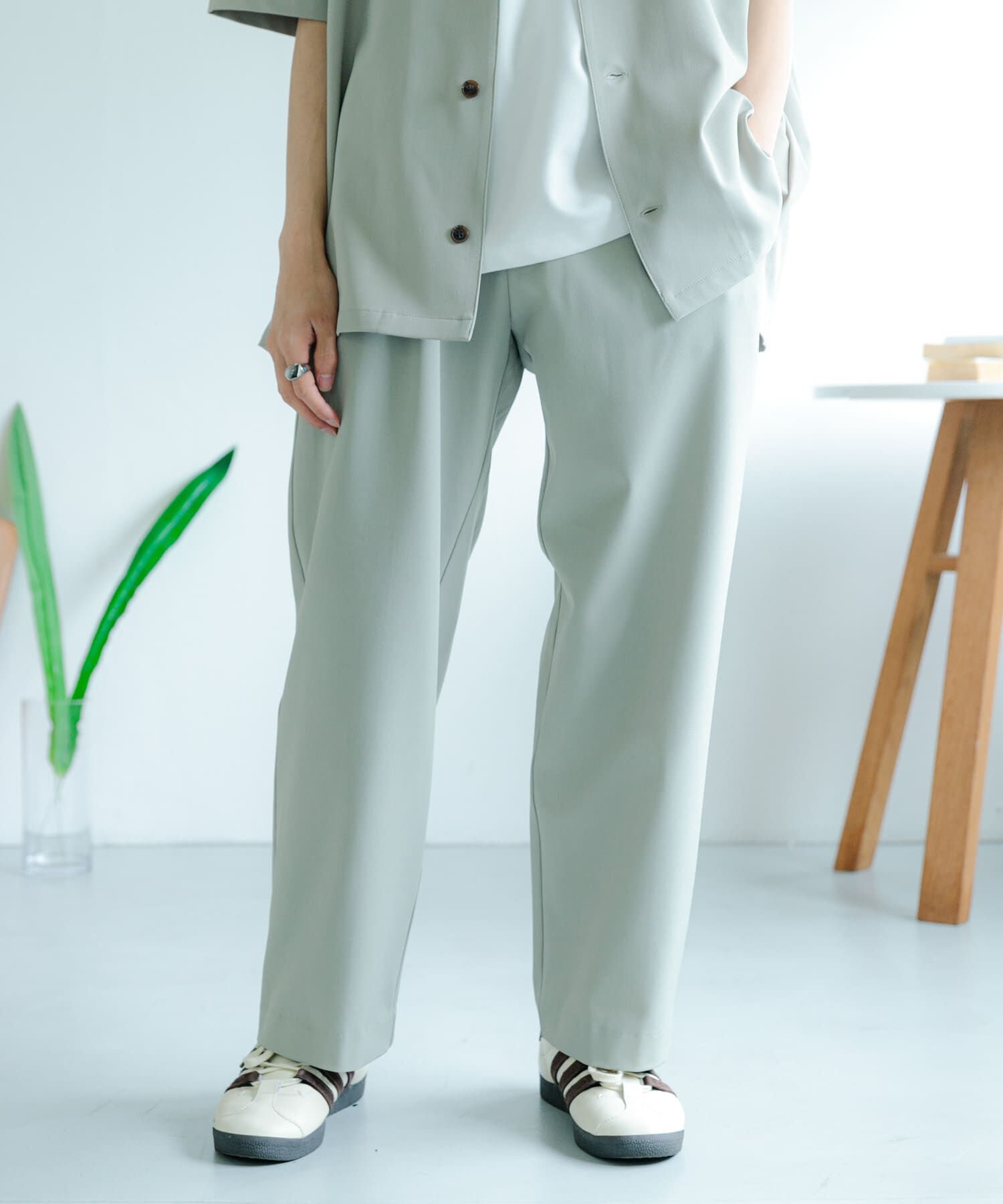 SENSE OF PLACE by URBAN RESEARCH「『イージーケア/セットアップ対応』ダブルタックワイドスラックス」|その他|