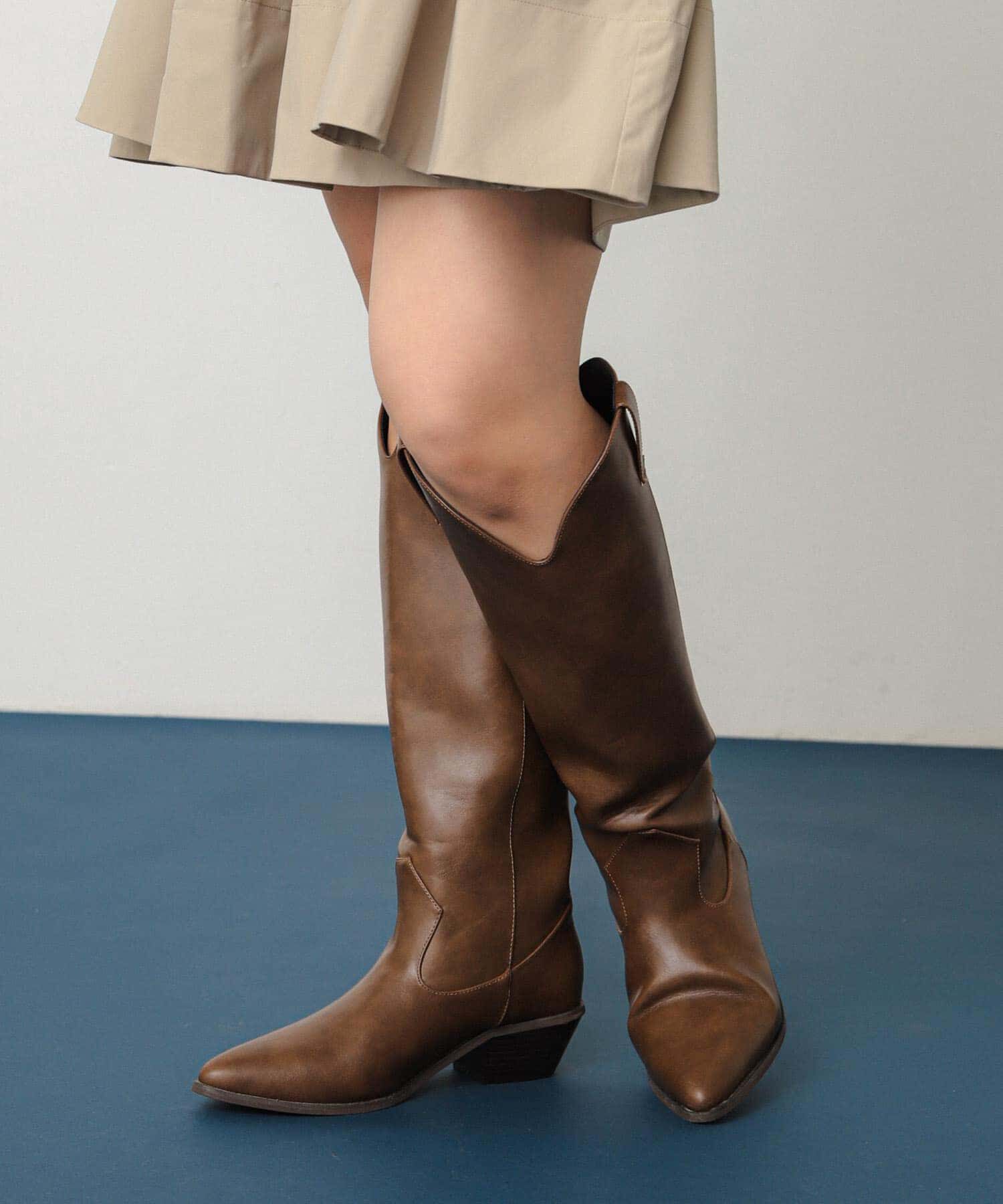 SENSE OF PLACE by URBAN RESEARCH「ポインテッドウエスタンブーツ」|ショートブーツ|