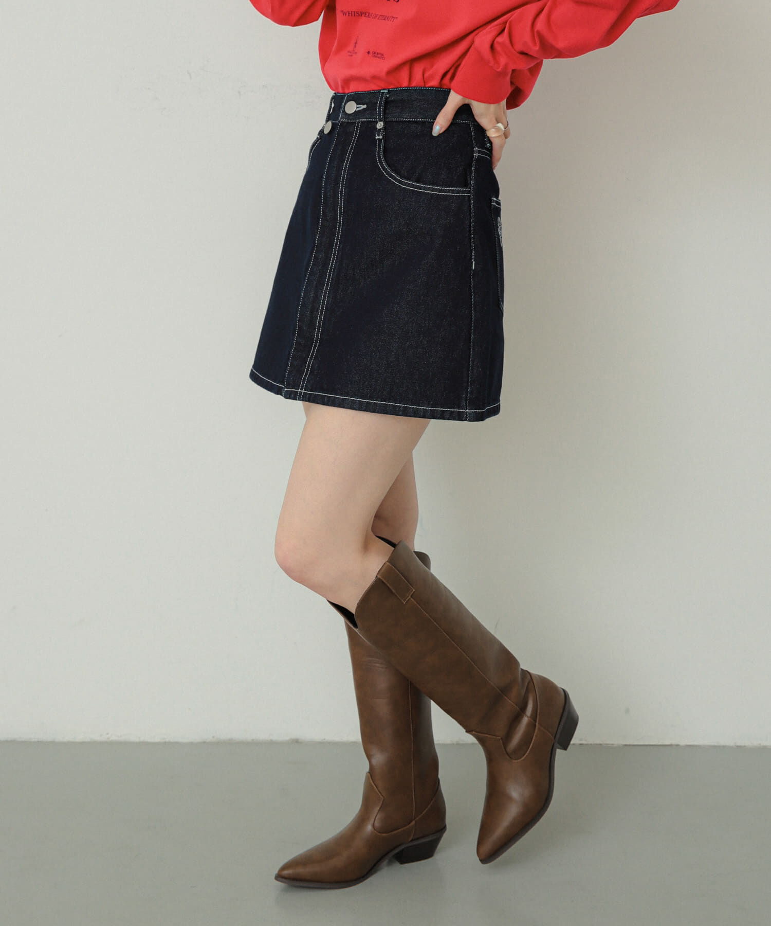 SENSE OF PLACE by URBAN RESEARCH「ポインテッドウエスタンブーツ」|ショートブーツ|