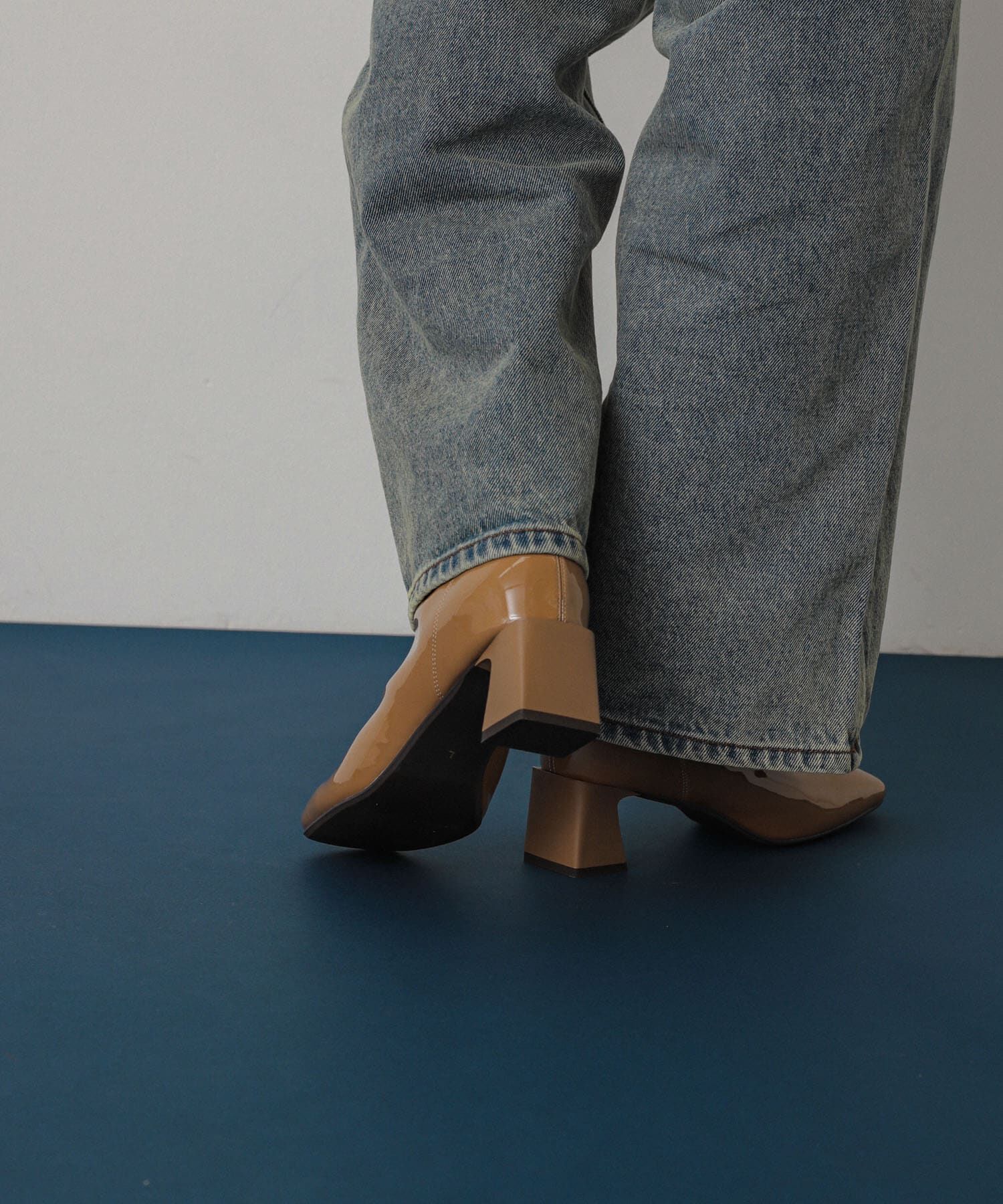 SENSE OF PLACE by URBAN RESEARCH「『抗菌』『消臭』スクエアトゥエナメルブーツ」|ショートブーツ|