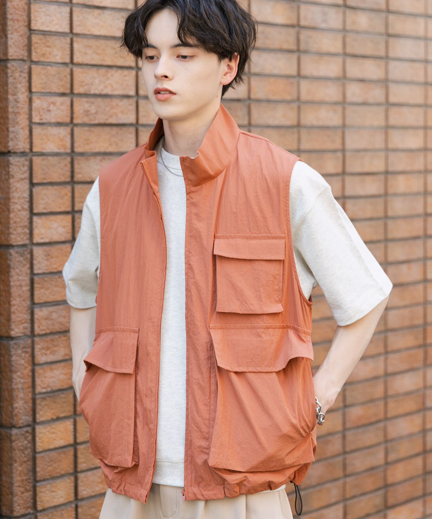 SENSE OF PLACE by URBAN RESEARCH「ユーティリティスタンドベスト」|ブルゾン・スタジャン|